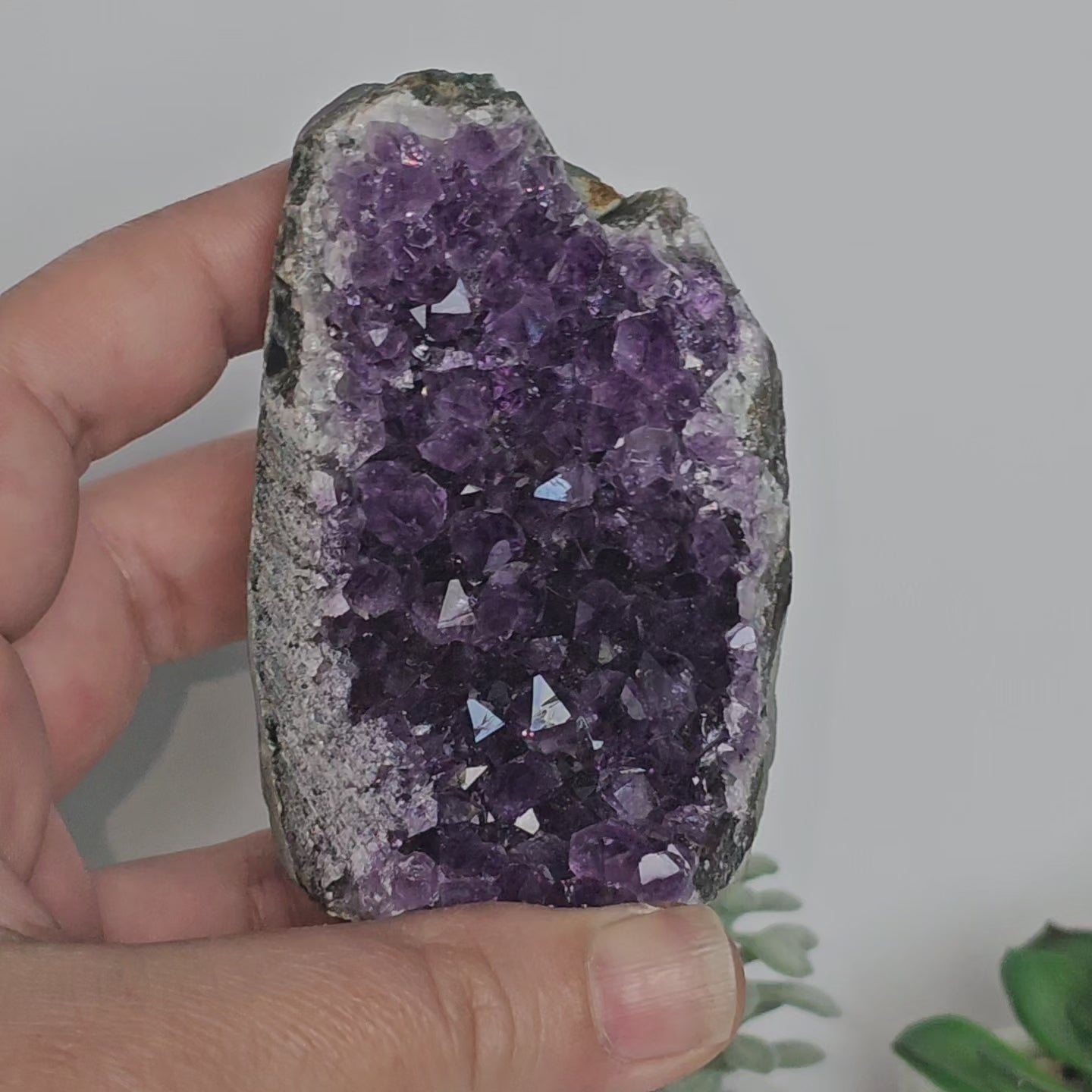 Amethyst A Grade Cut Base From Uruguay (H)