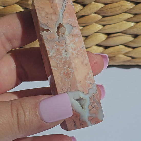 Cotton Candy Agate Towers