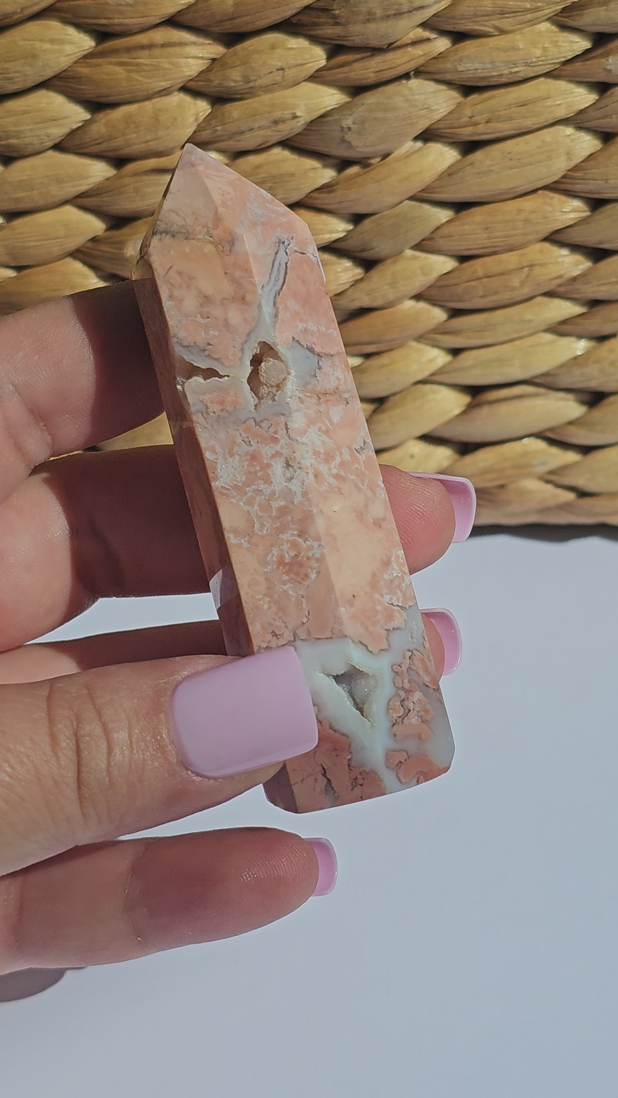 Cotton Candy Agate Towers