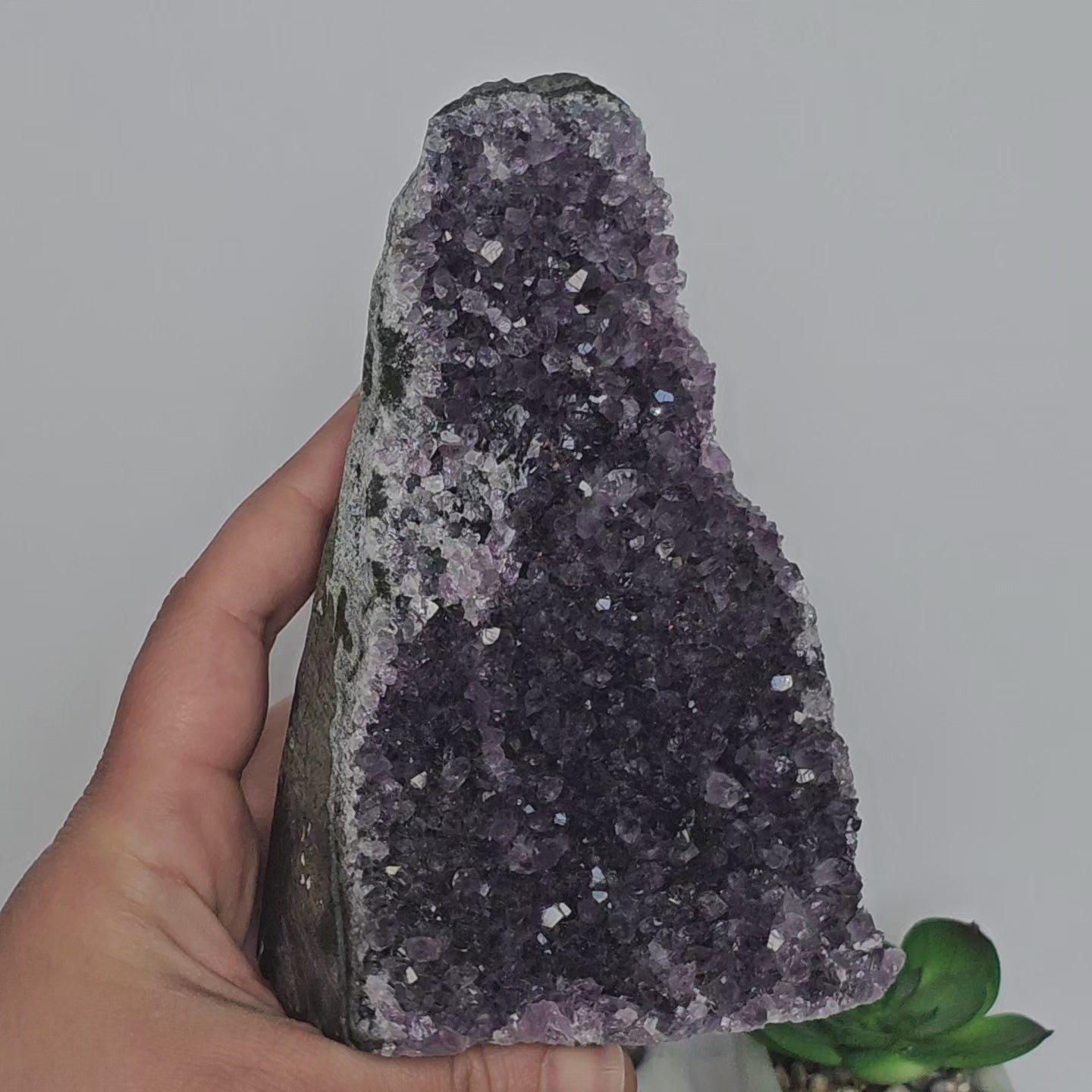 Amethyst A Grade Cut Base From Uruguay (U)