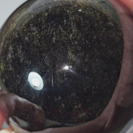 Gold Sheen Obsidian Sphere | 6cm diameter