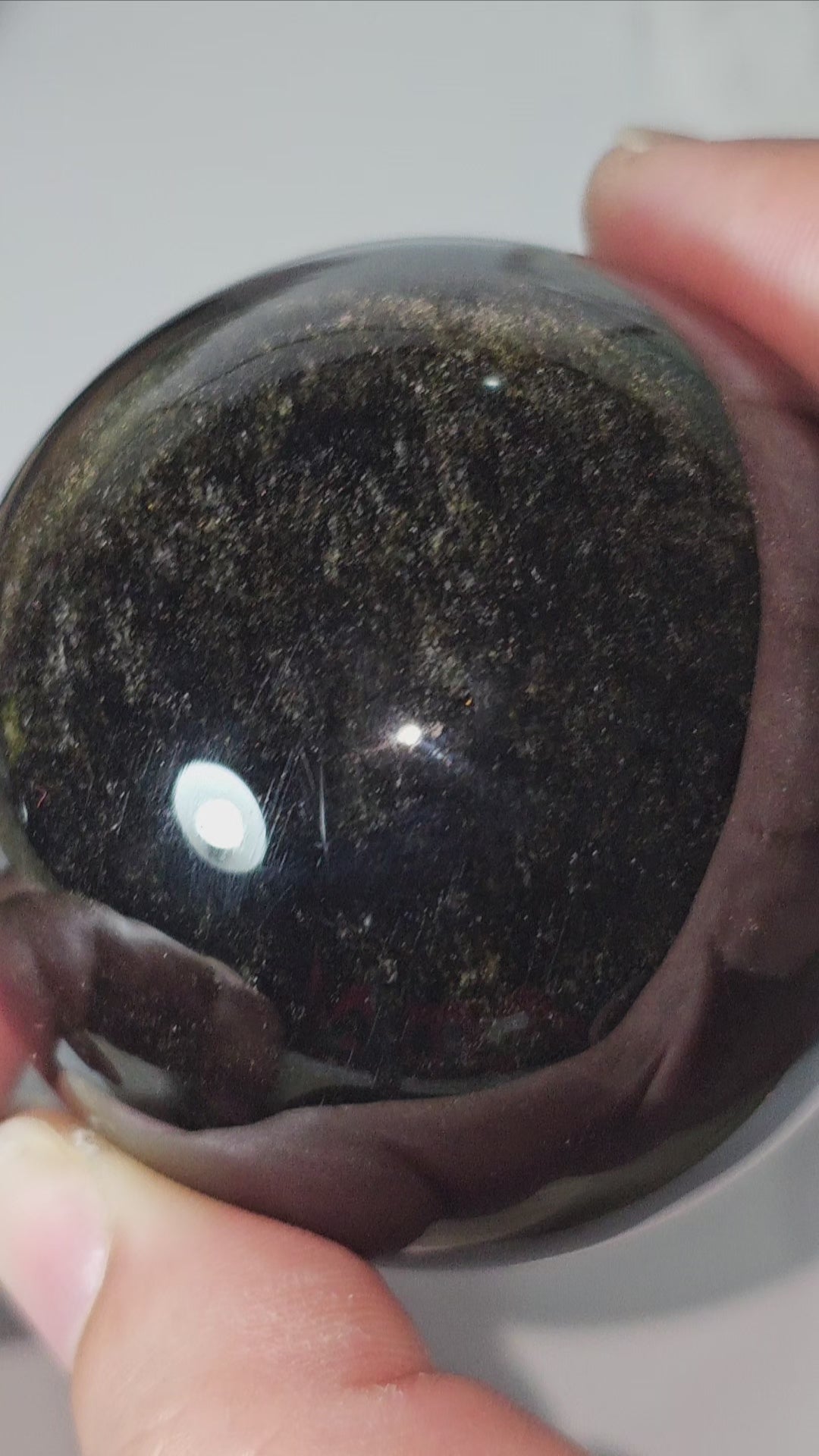 Gold Sheen Obsidian Sphere | 6cm diameter