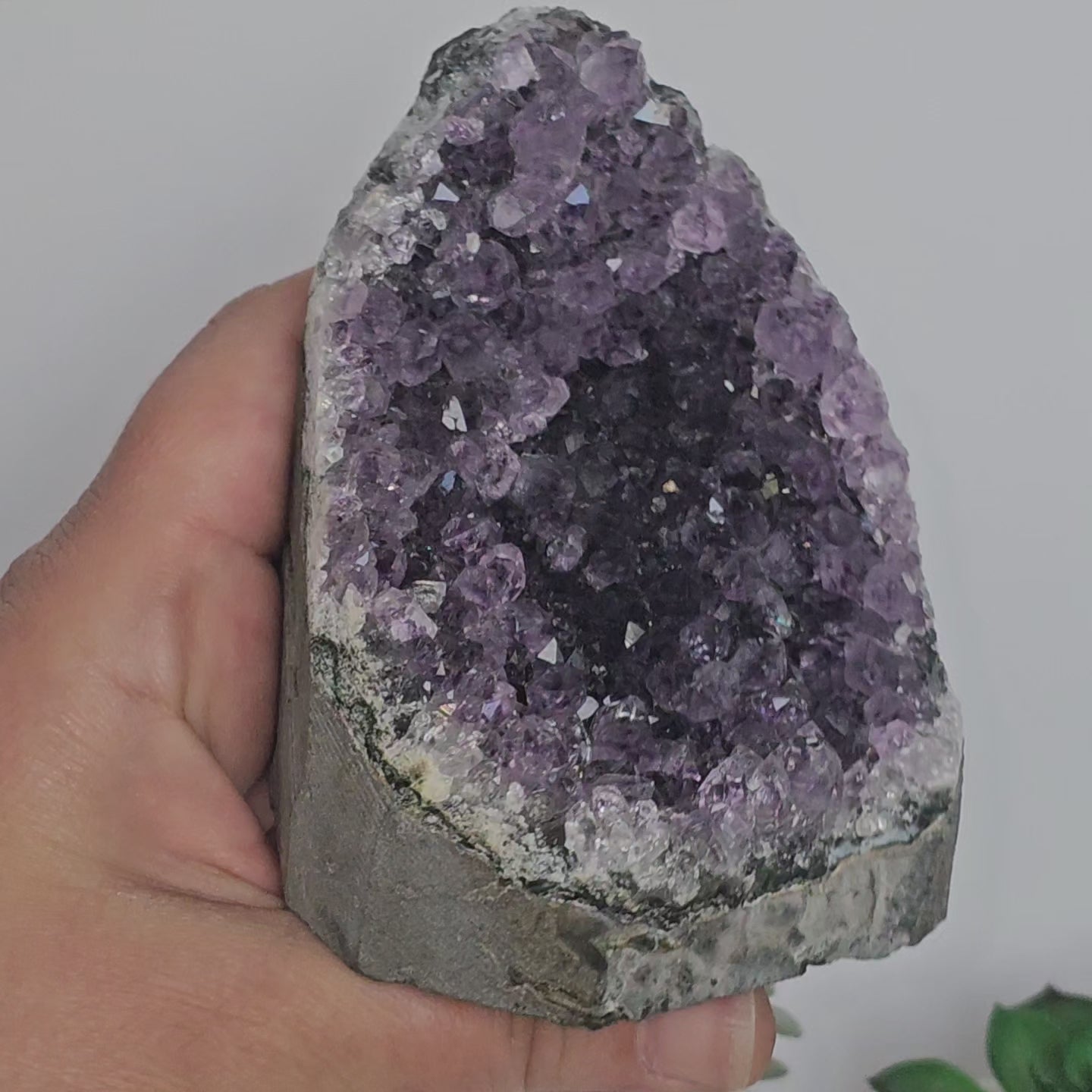 Amethyst A Grade Cut Base From Uruguay (O)