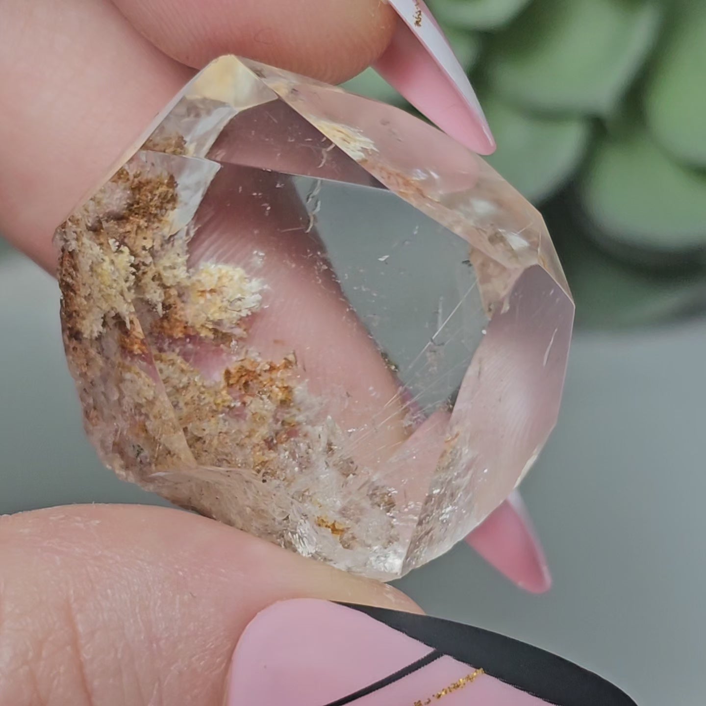 High Quality Garden Quartz Freeform With Rutile (GJ)