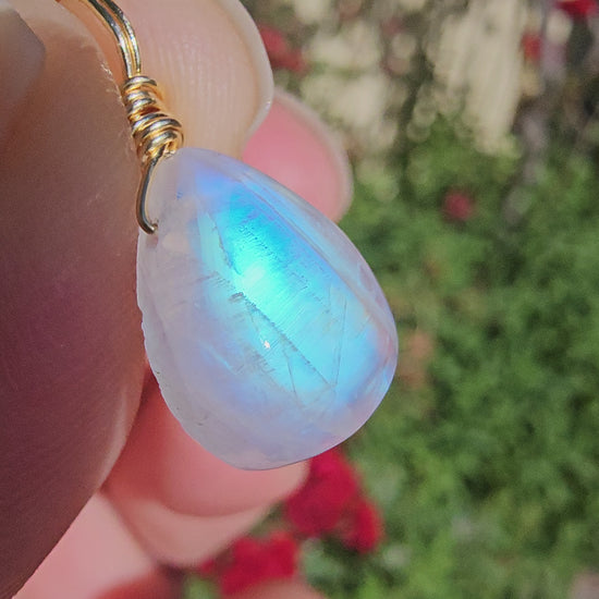 Rainbow Moonstone Necklace