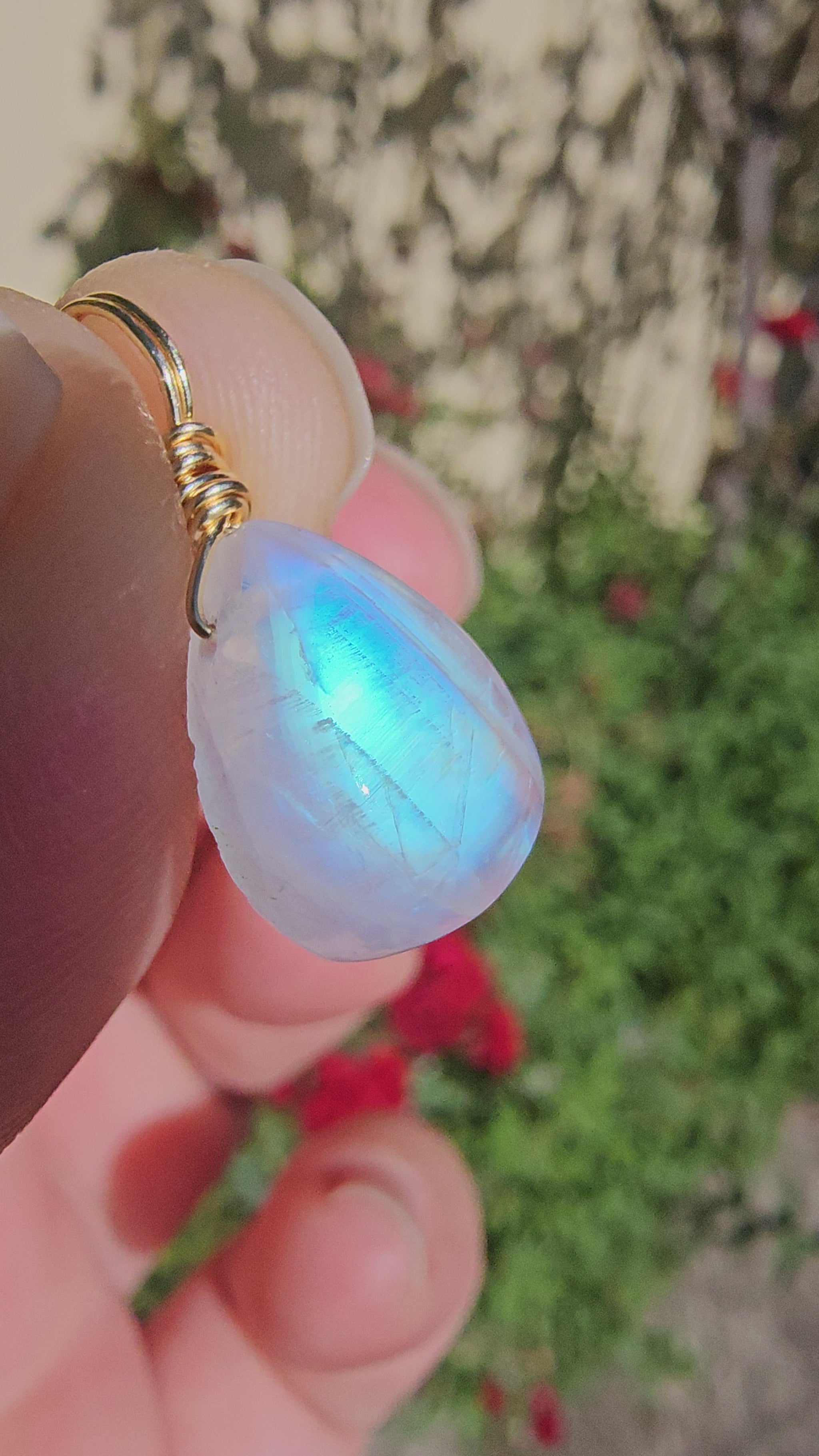Rainbow Moonstone Necklace