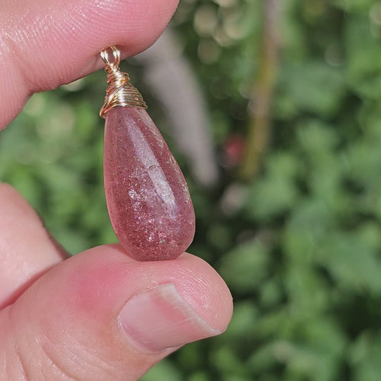 Strawberry Quartz Necklace (#6)