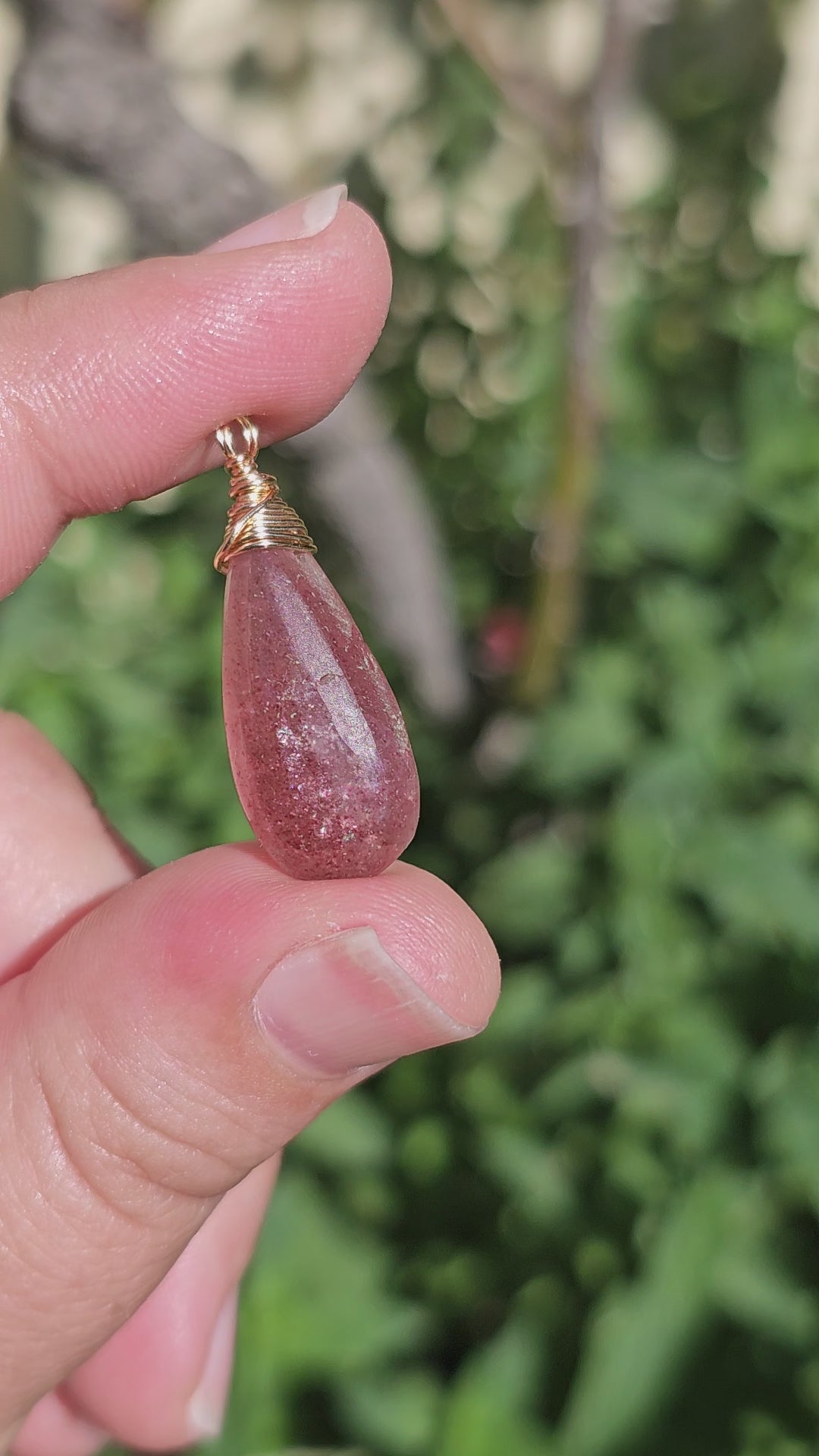 Strawberry Quartz Necklace (#6)