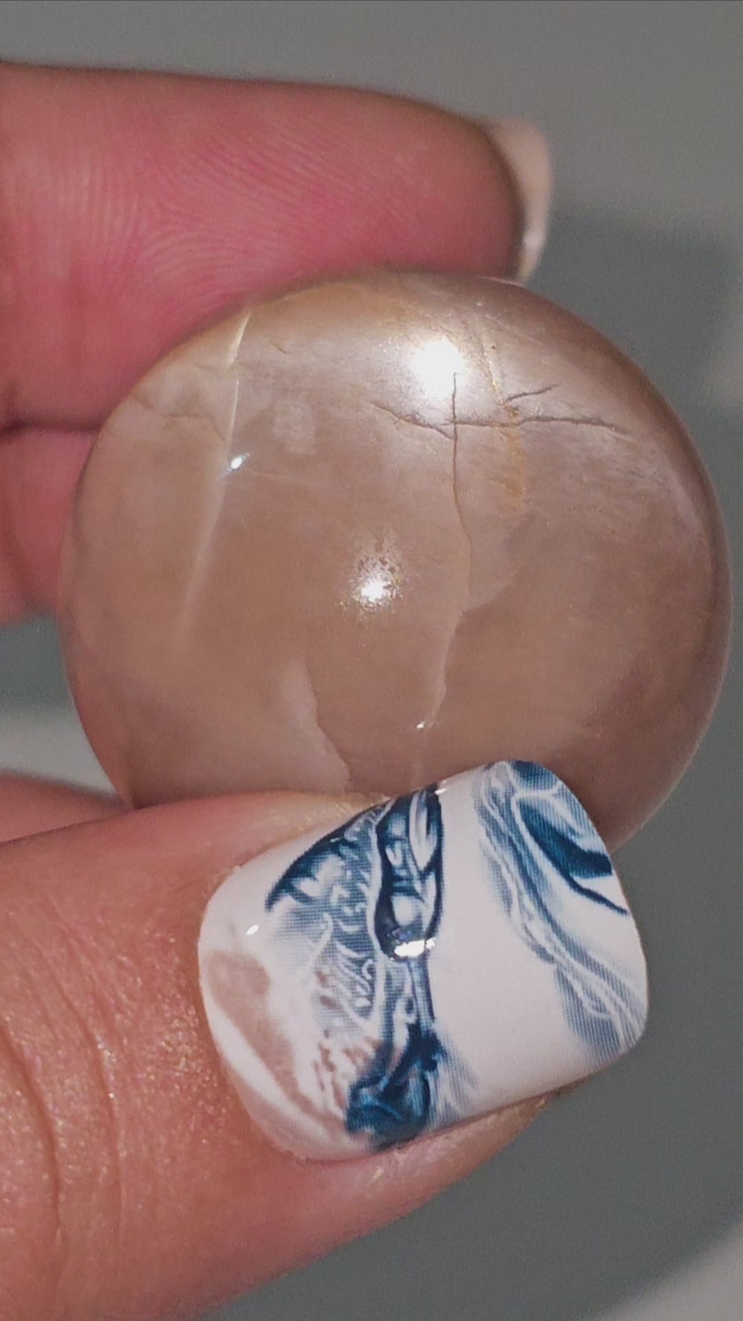 High quality majestic Peach Moonstone + Sunstone with exquisite flash.