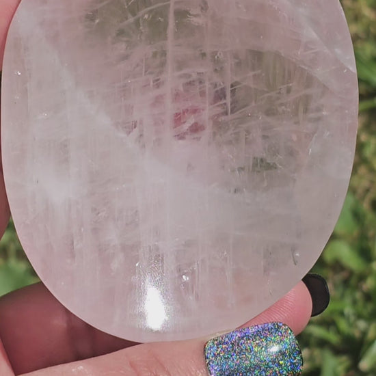 Gorgeous high quality translucent Rose Quartz dish.