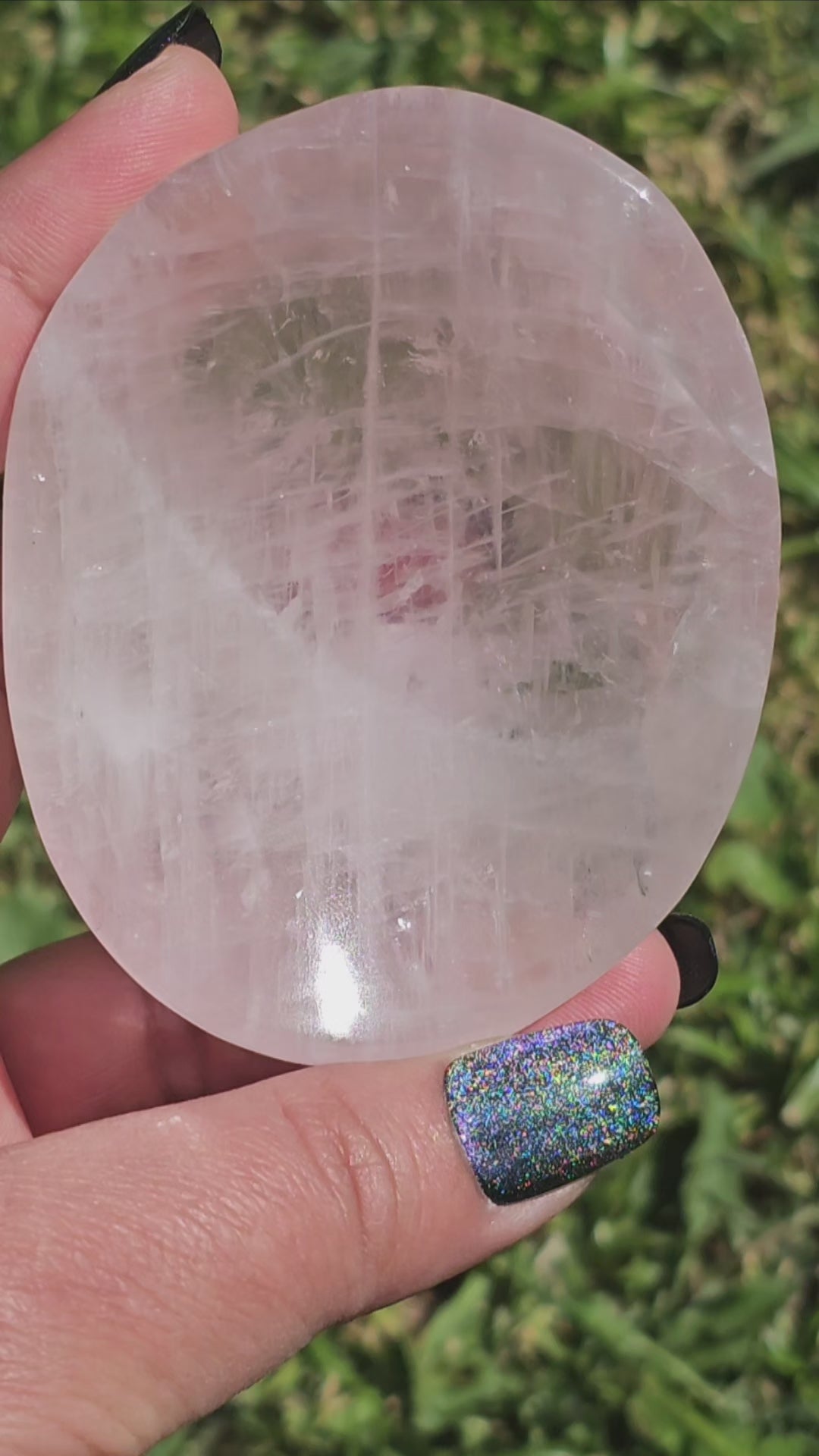 Gorgeous high quality translucent Rose Quartz dish.