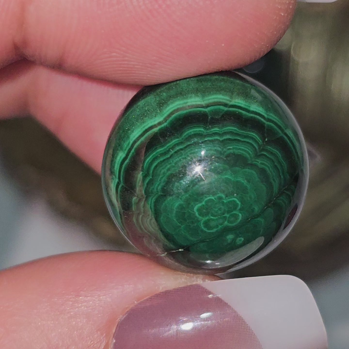 Malachite Sphere (D)