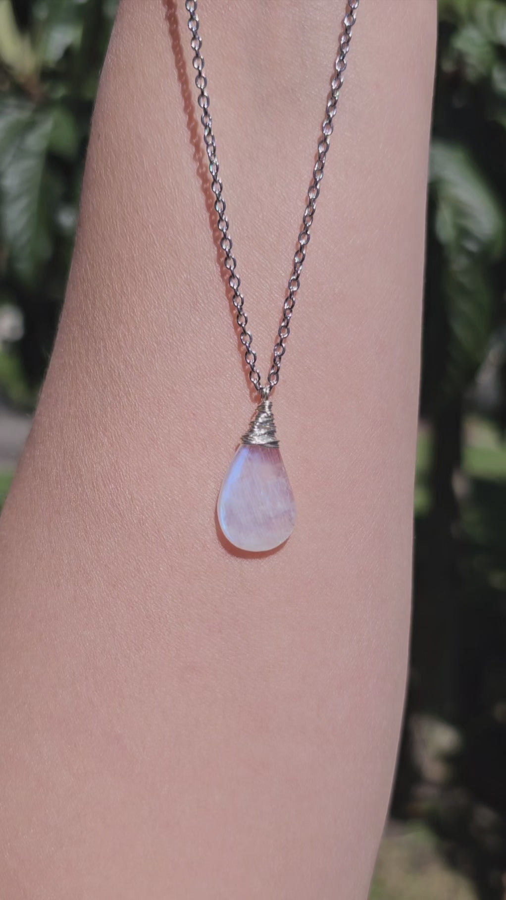 Rainbow Moonstone Necklace