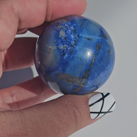 A beautiful quality Lapis Lazuli sphere