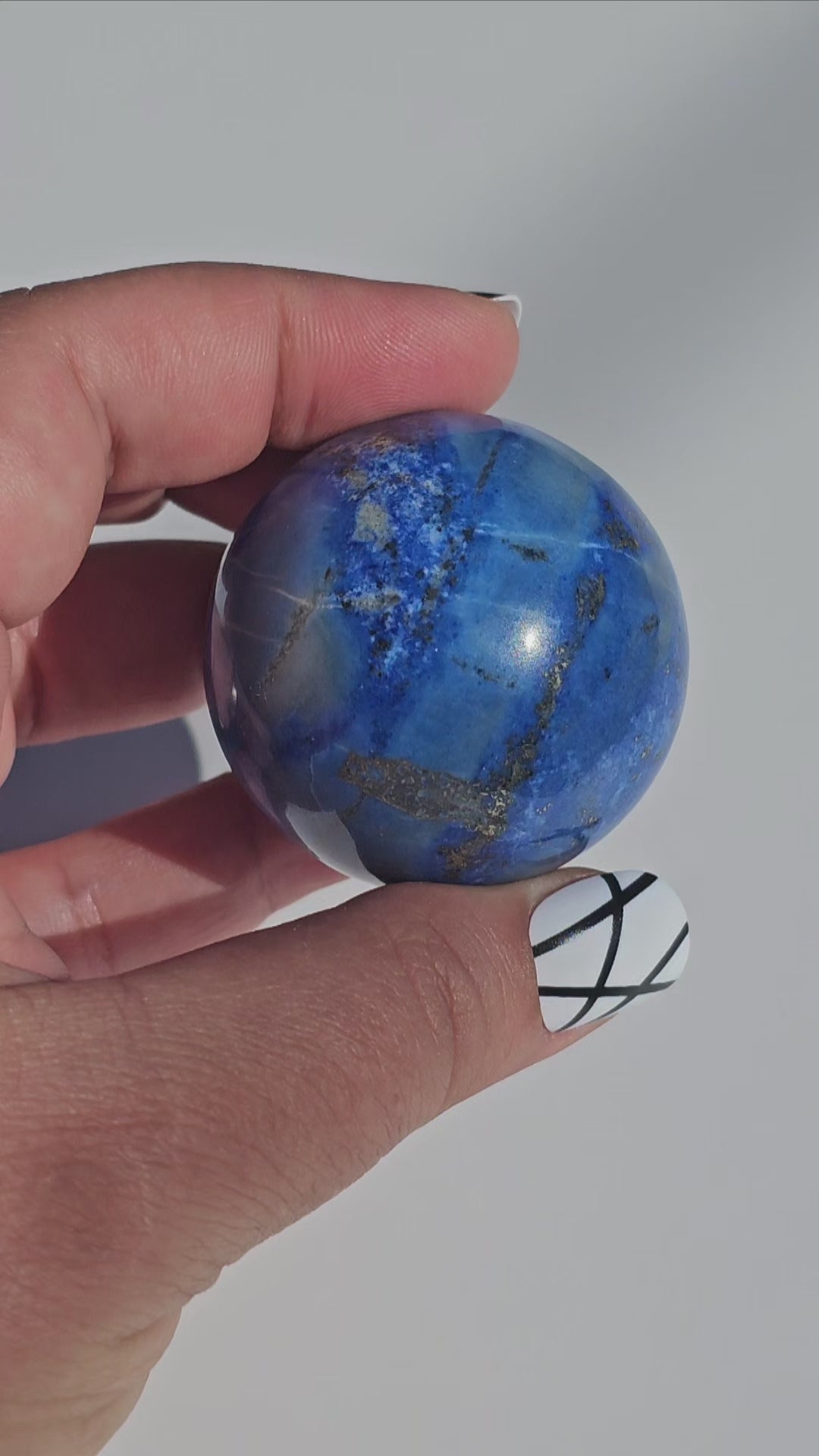 A beautiful quality Lapis Lazuli sphere