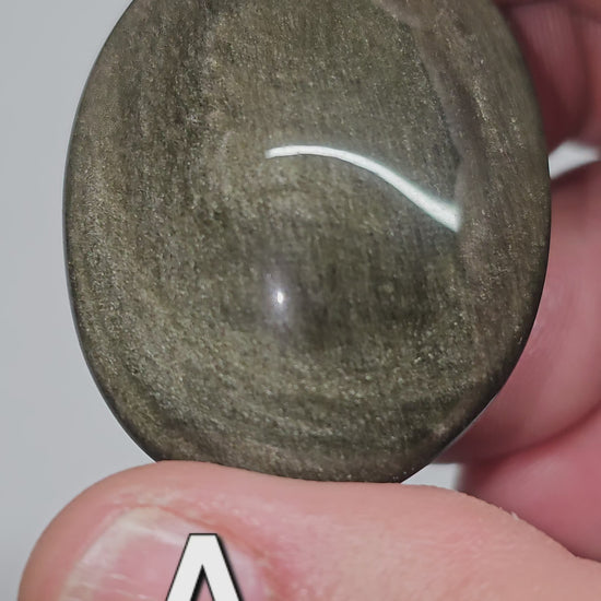 Gold Sheen Obsidian Palm Stones
