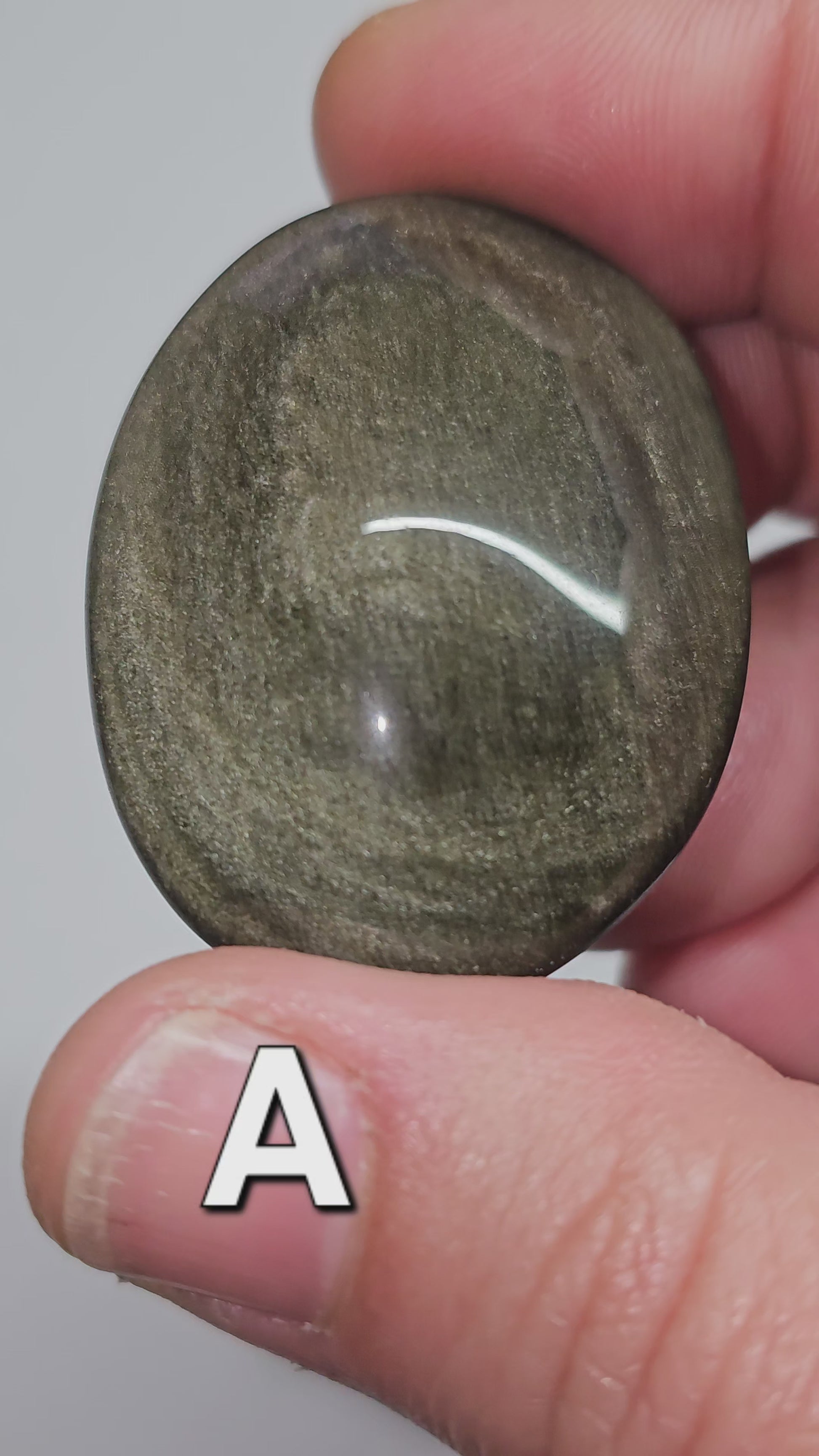 Gold Sheen Obsidian Palm Stones