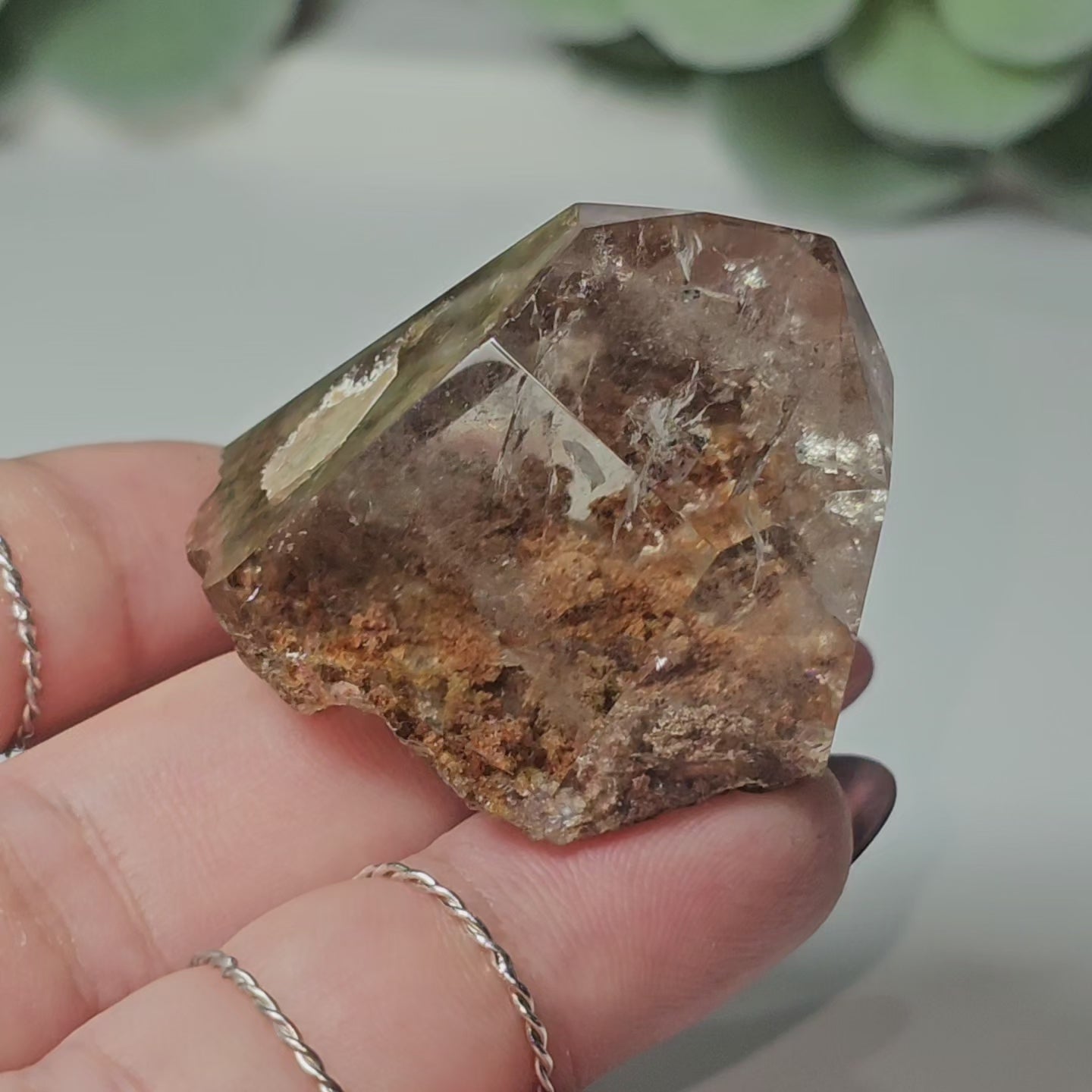 High Quality Smoky Garden Quartz Freeform With Manifestation (GQ)