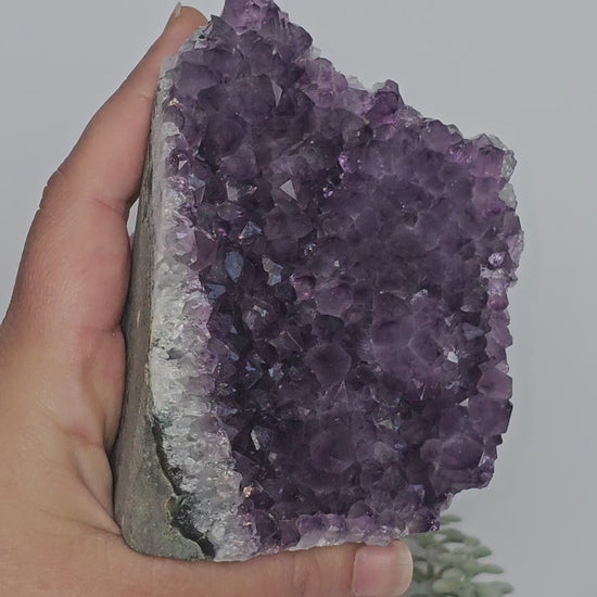 Amethyst A Grade Cut Base From Uruguay (S)