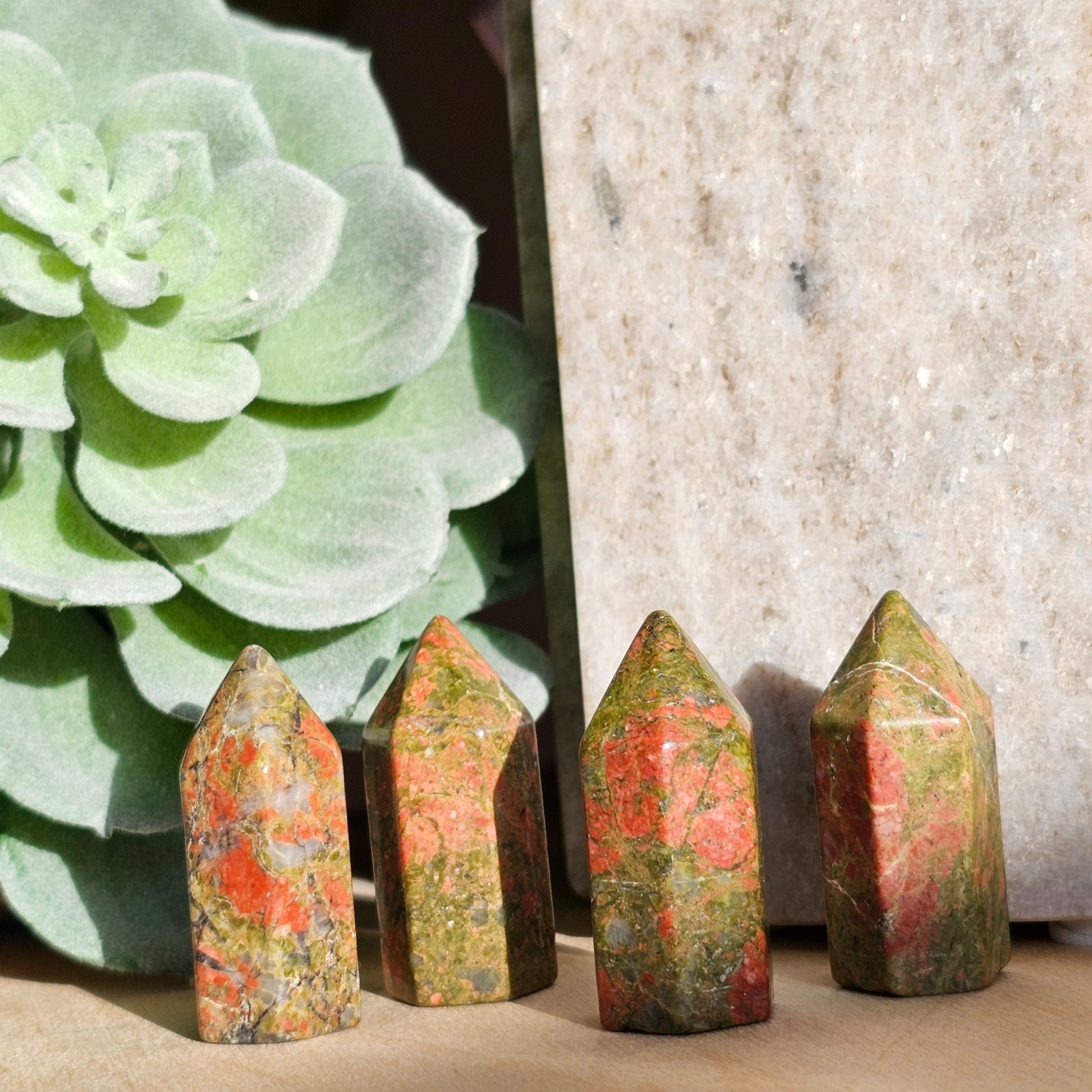 Mini Crystal Towers | Unakite