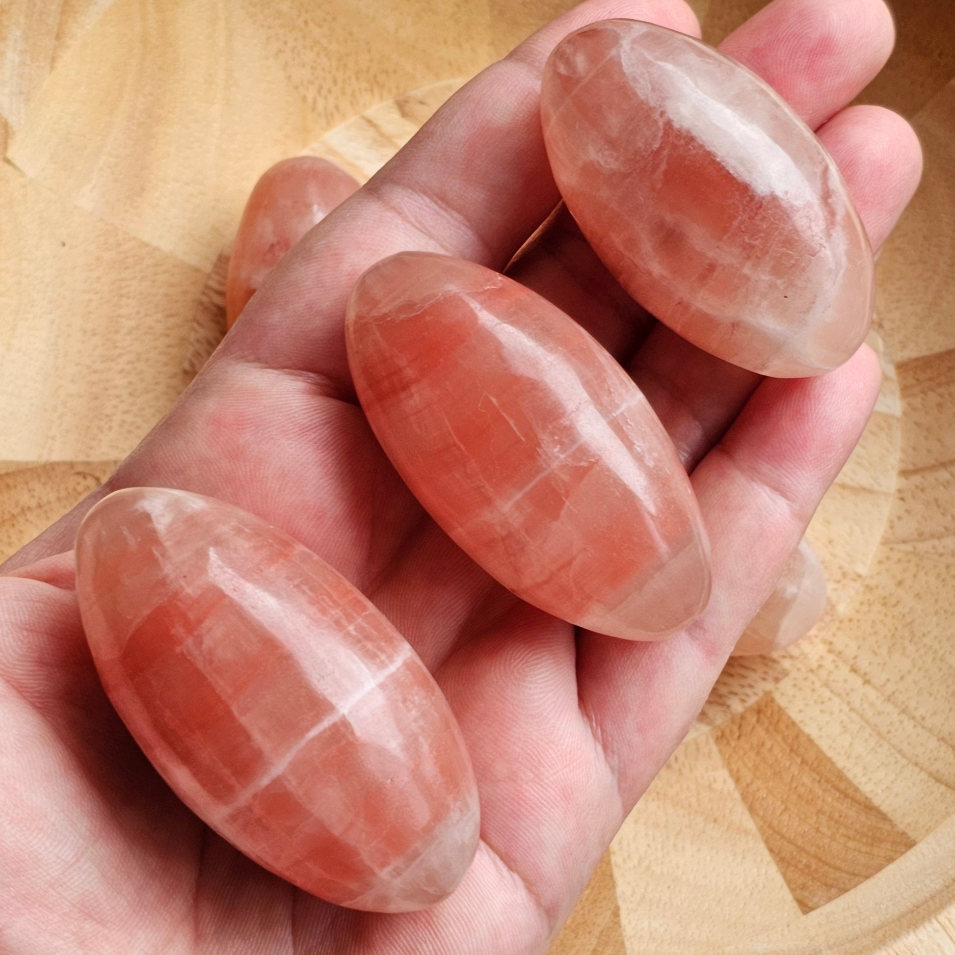 Rose Calcite Lingams | Shivas
