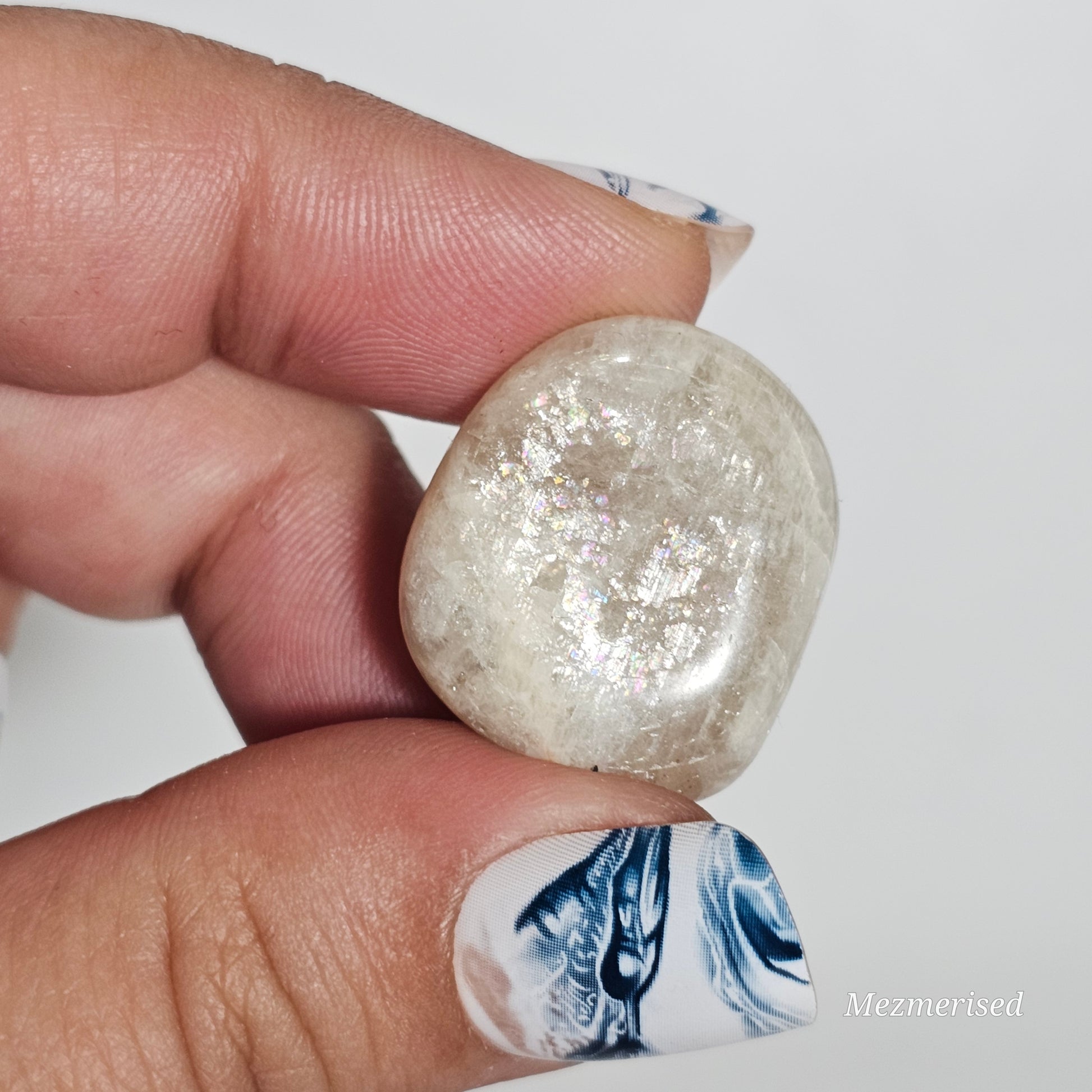 Moonstone tumbles