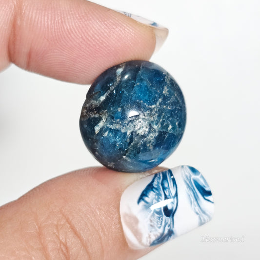 Blue Apatite tumbles