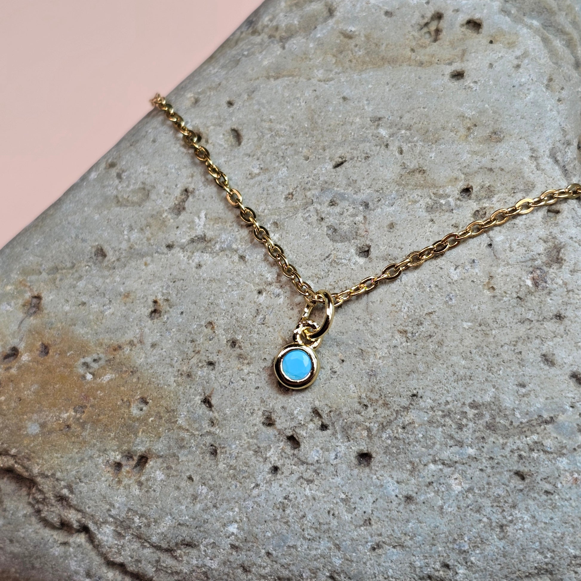 Dainty CZ Solitaire Necklaces | Gemstone Simulant