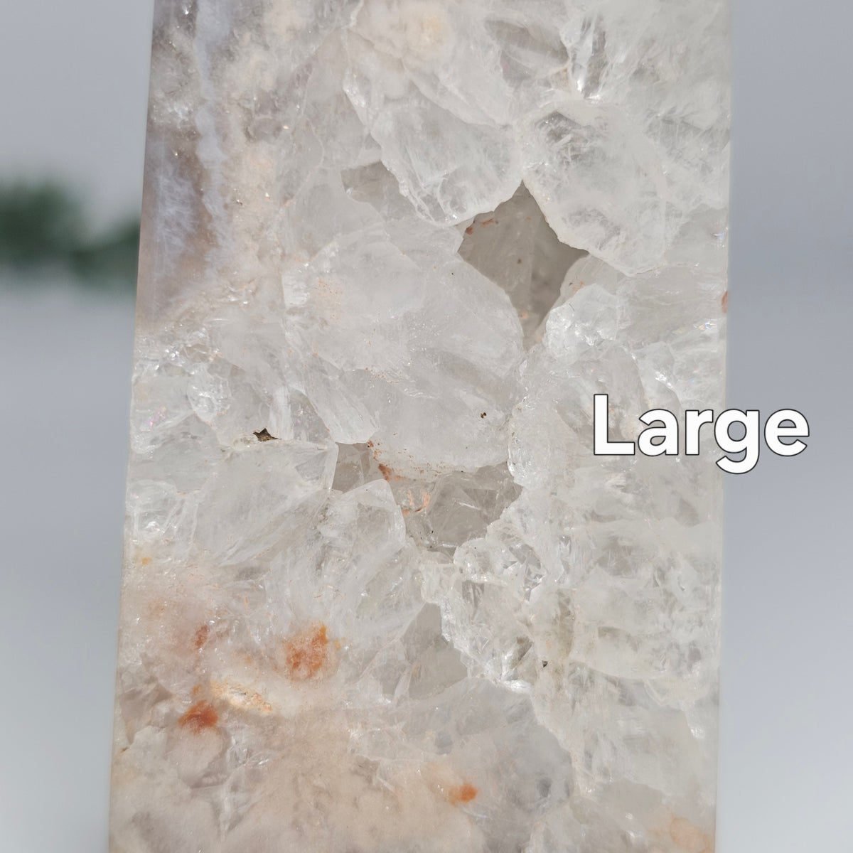 Flower Agate & Quartz Obelisks