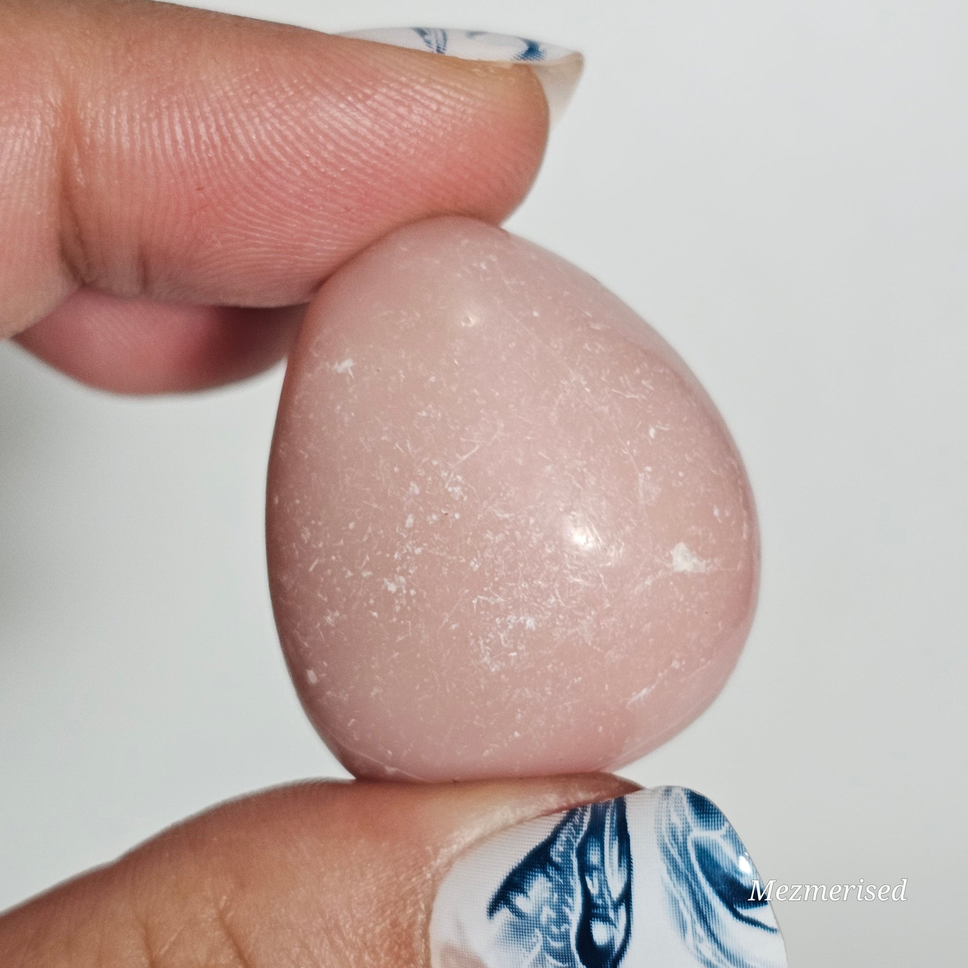 Pink opal tumbles