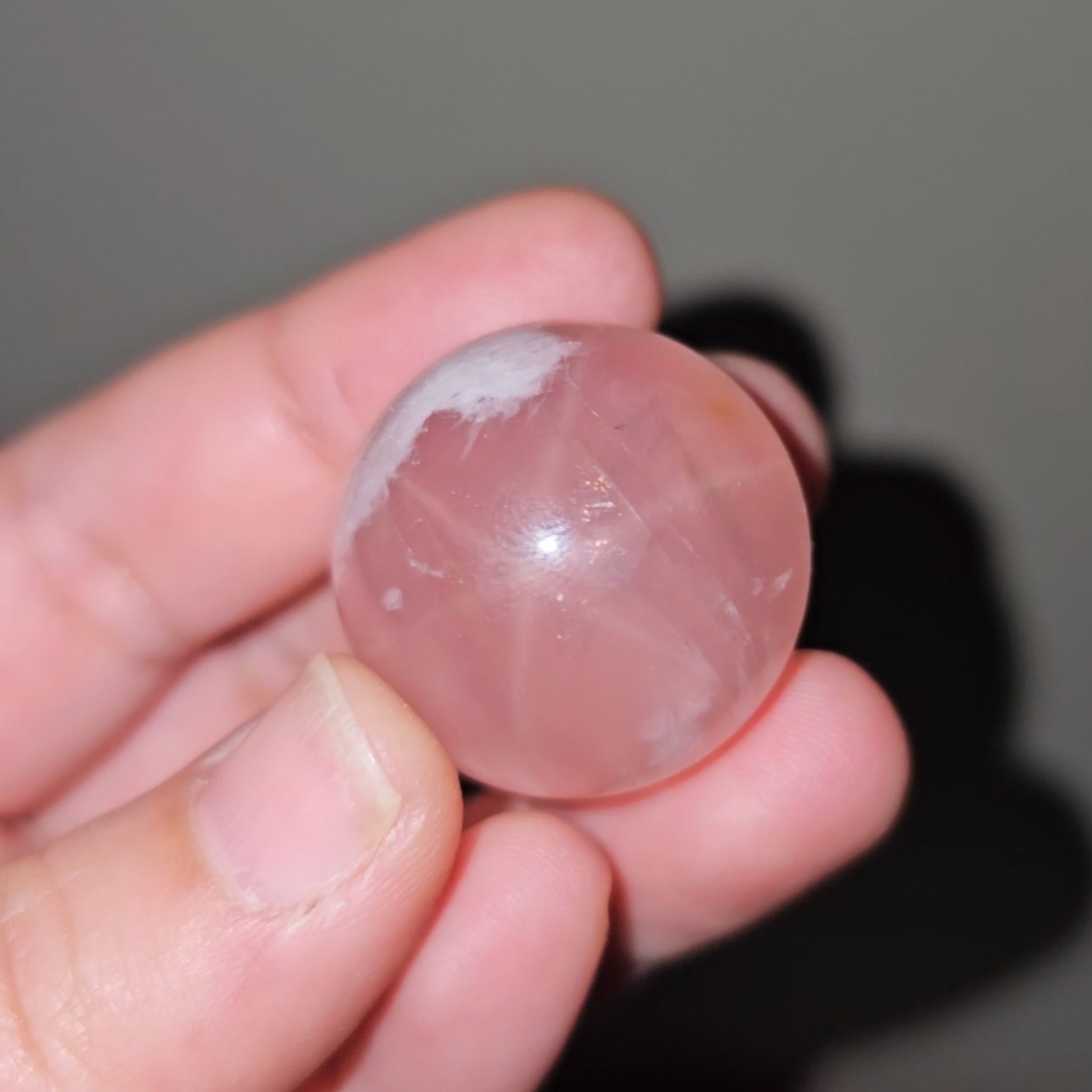 Rose Quartz Sphere with Asterism