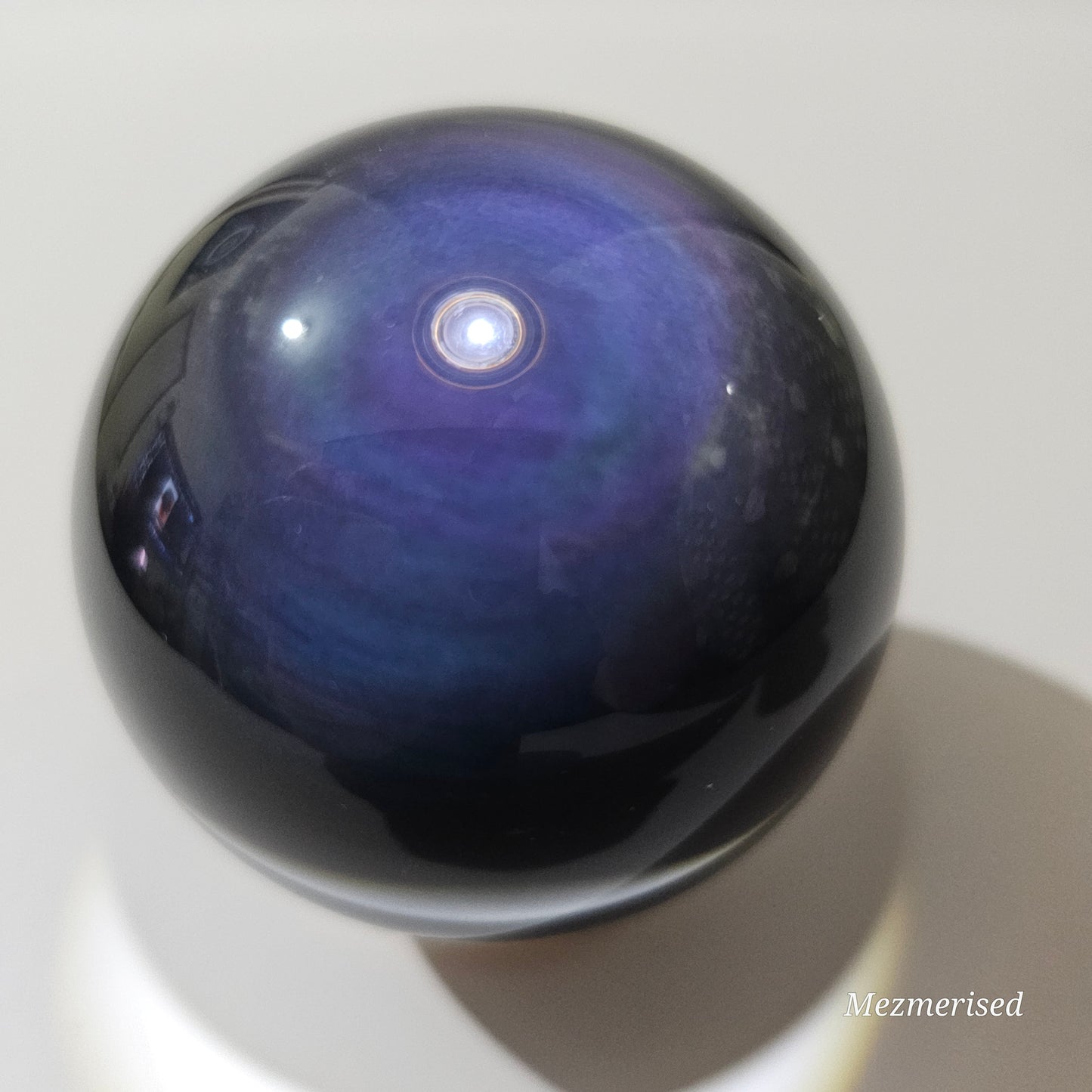 A beautiful Rainbow Obsidian with extraordinary play of colours.