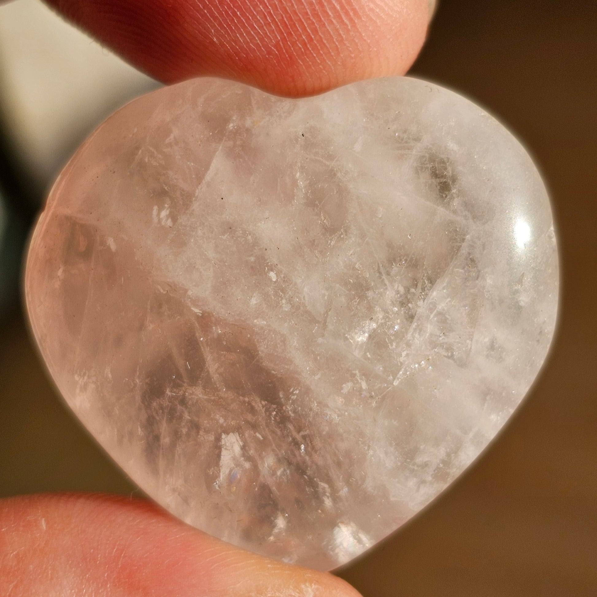 Rose Quartz Heart Carvings