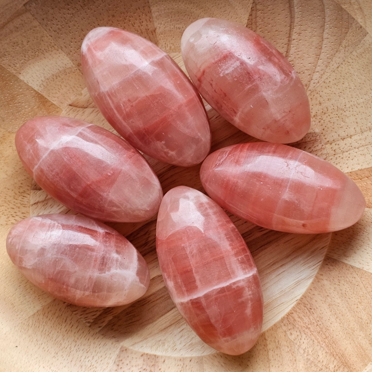 Rose Calcite Lingams | Shivas
