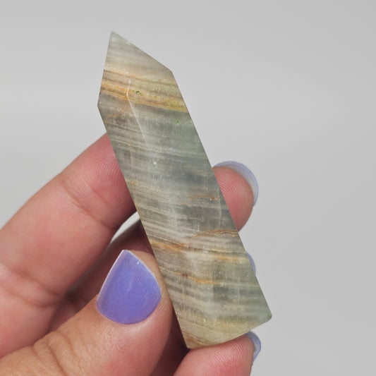 Blue Onyx (Blue Banded Calcite) Tower | A