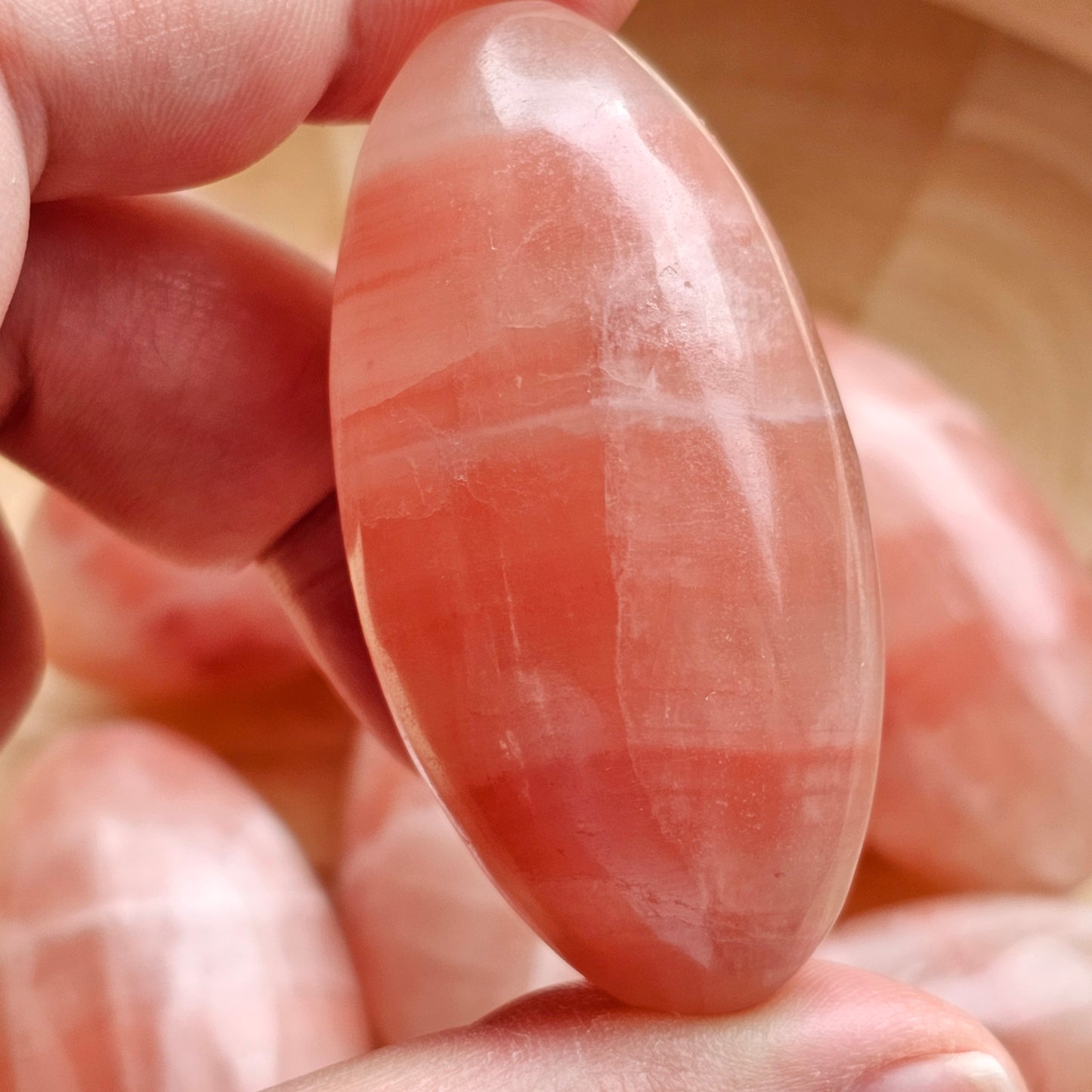 Rose Calcite Lingams | Shivas