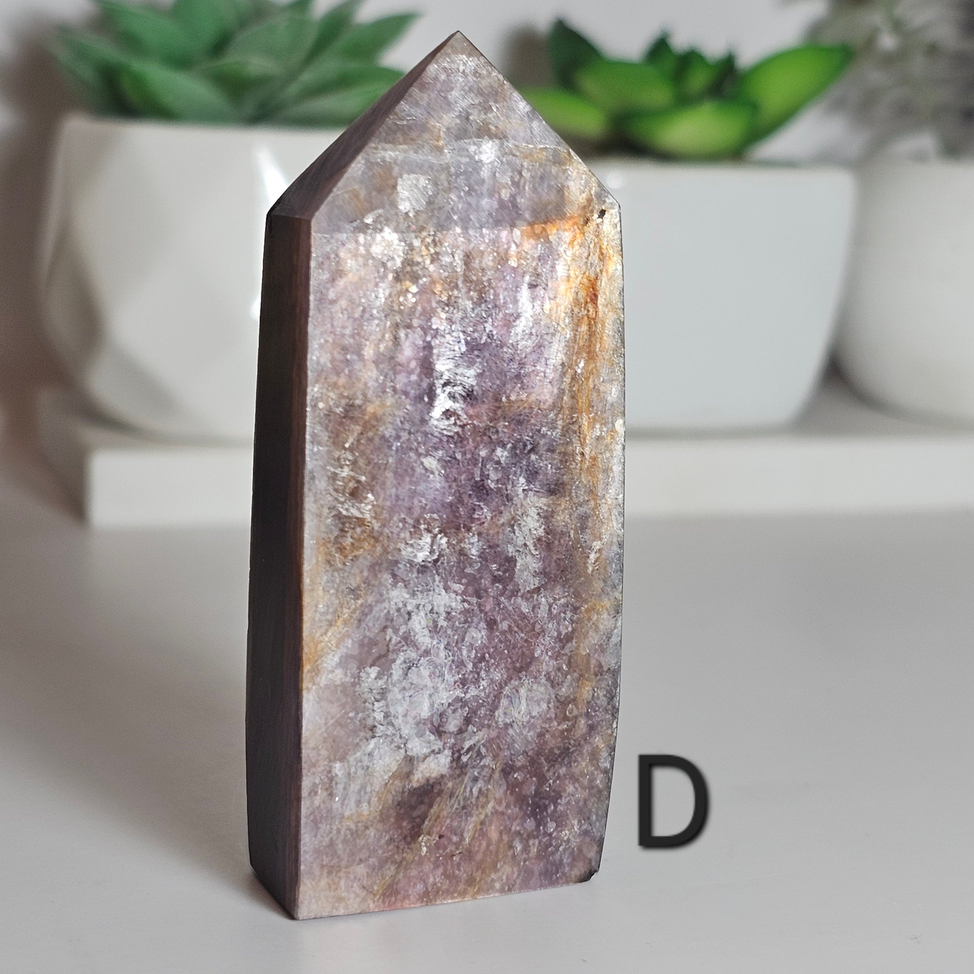 Gemmy high quality Mica Lepidolite towers