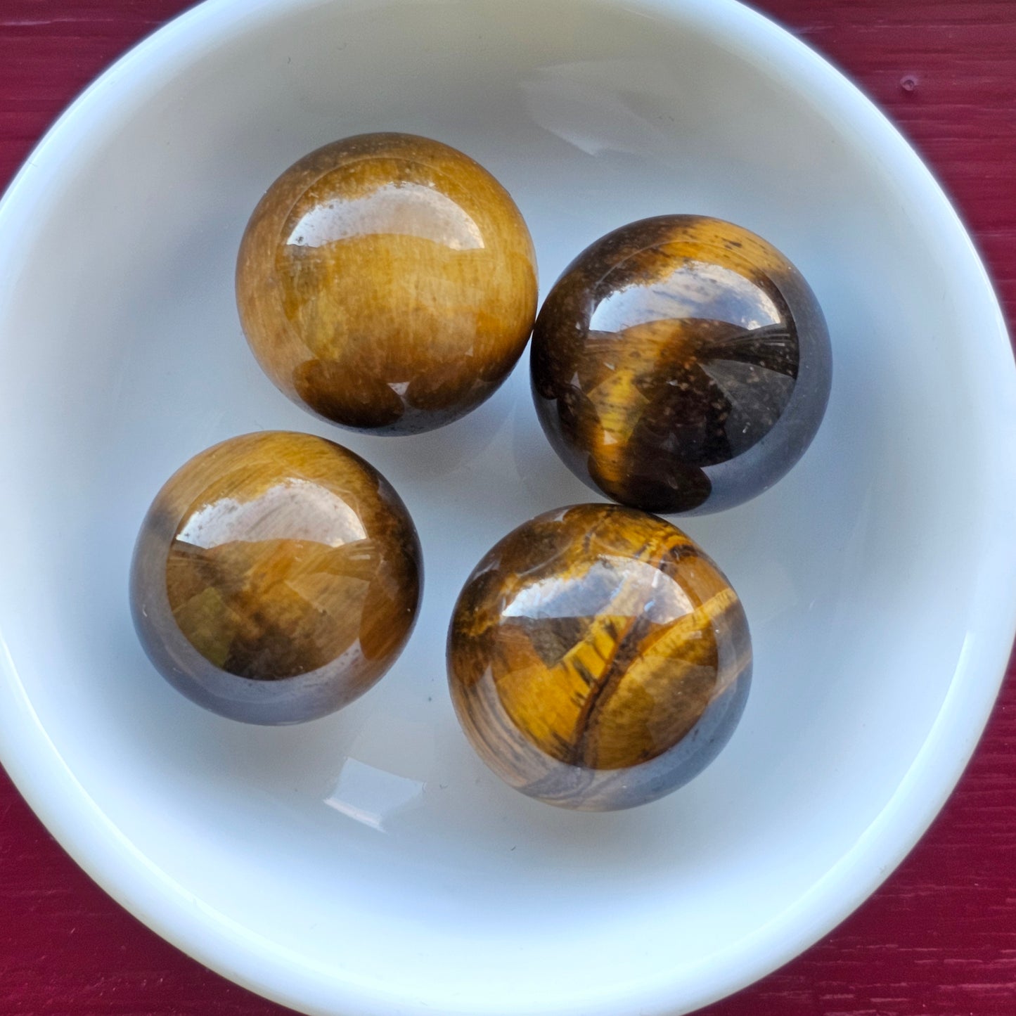 Baby Tigers Eye Spheres