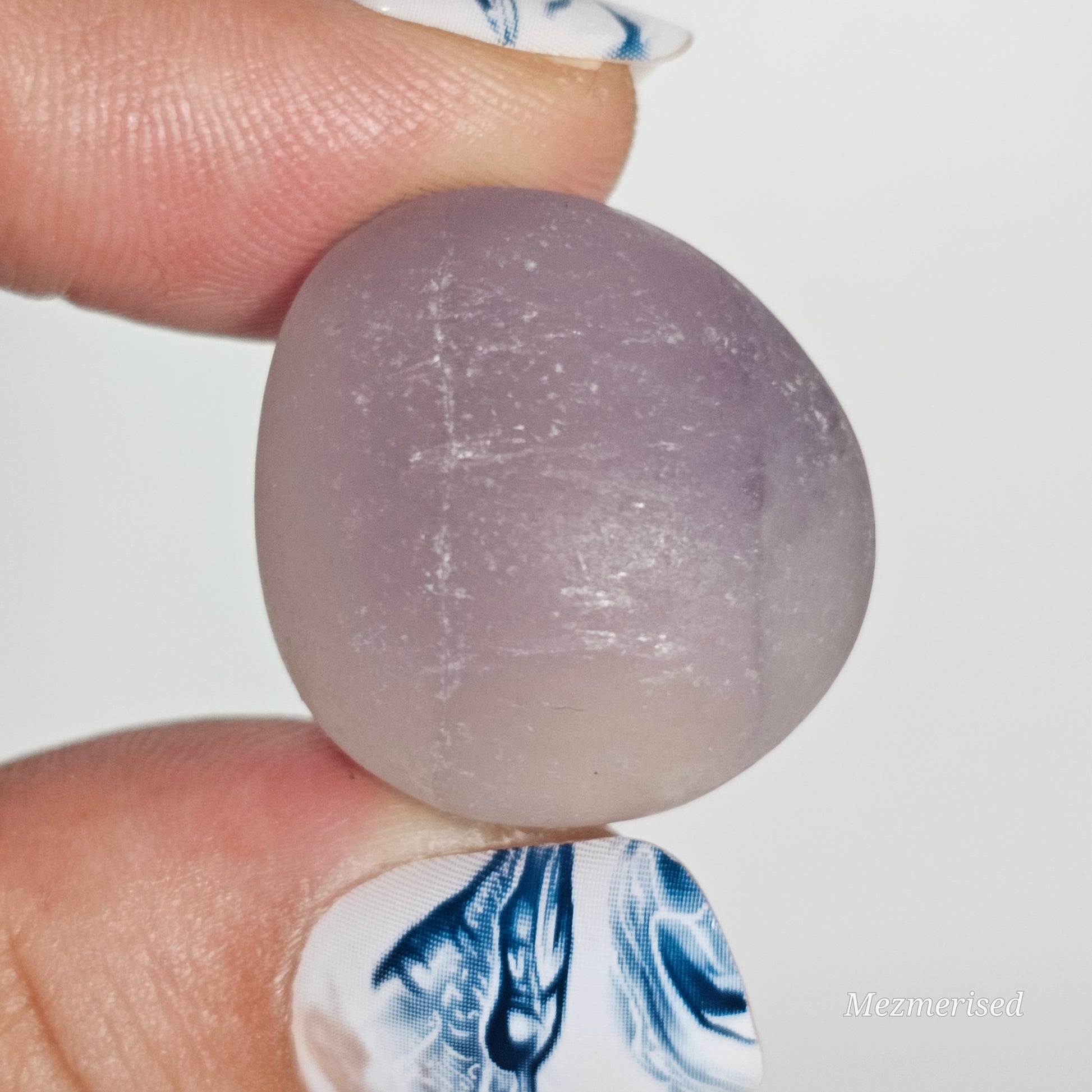 Frost Matte Rainbow Fluorite Tumbles