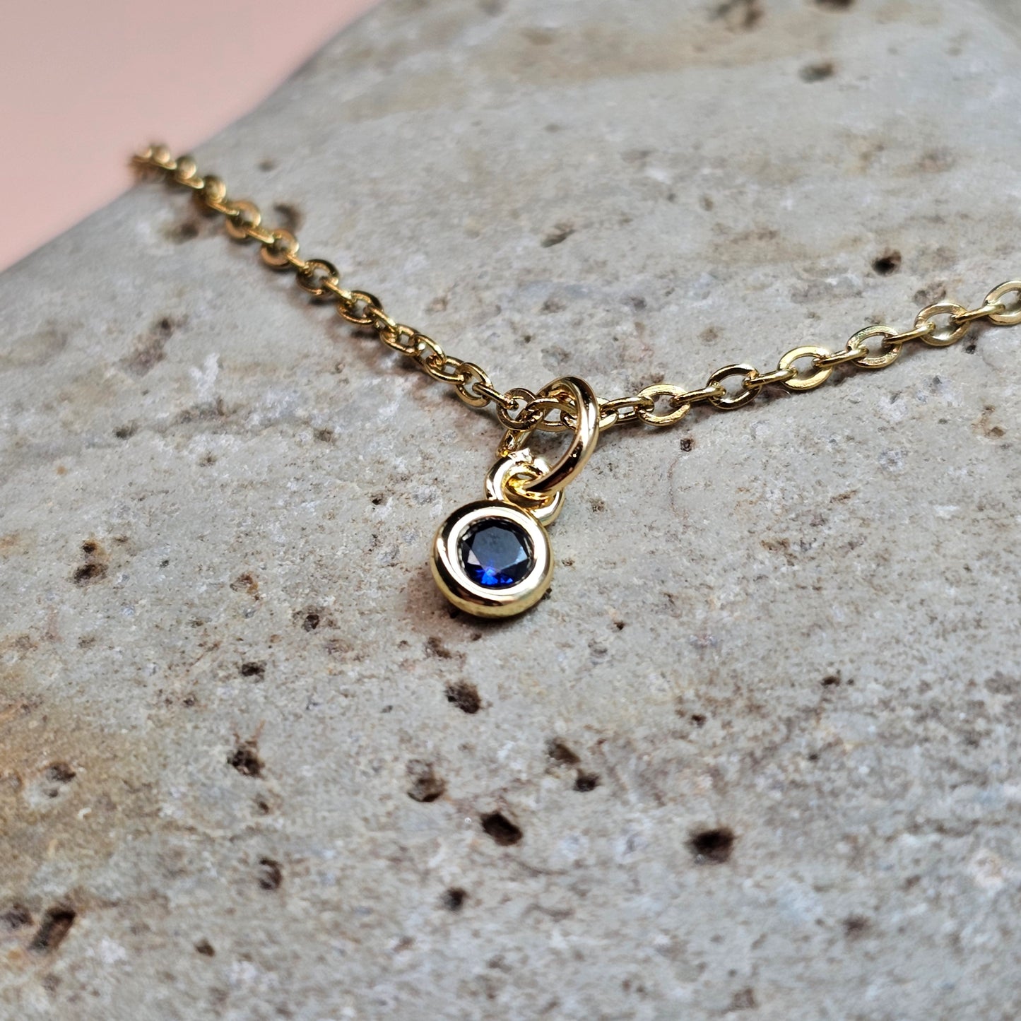 Dainty CZ Solitaire Necklaces | Gemstone Simulant