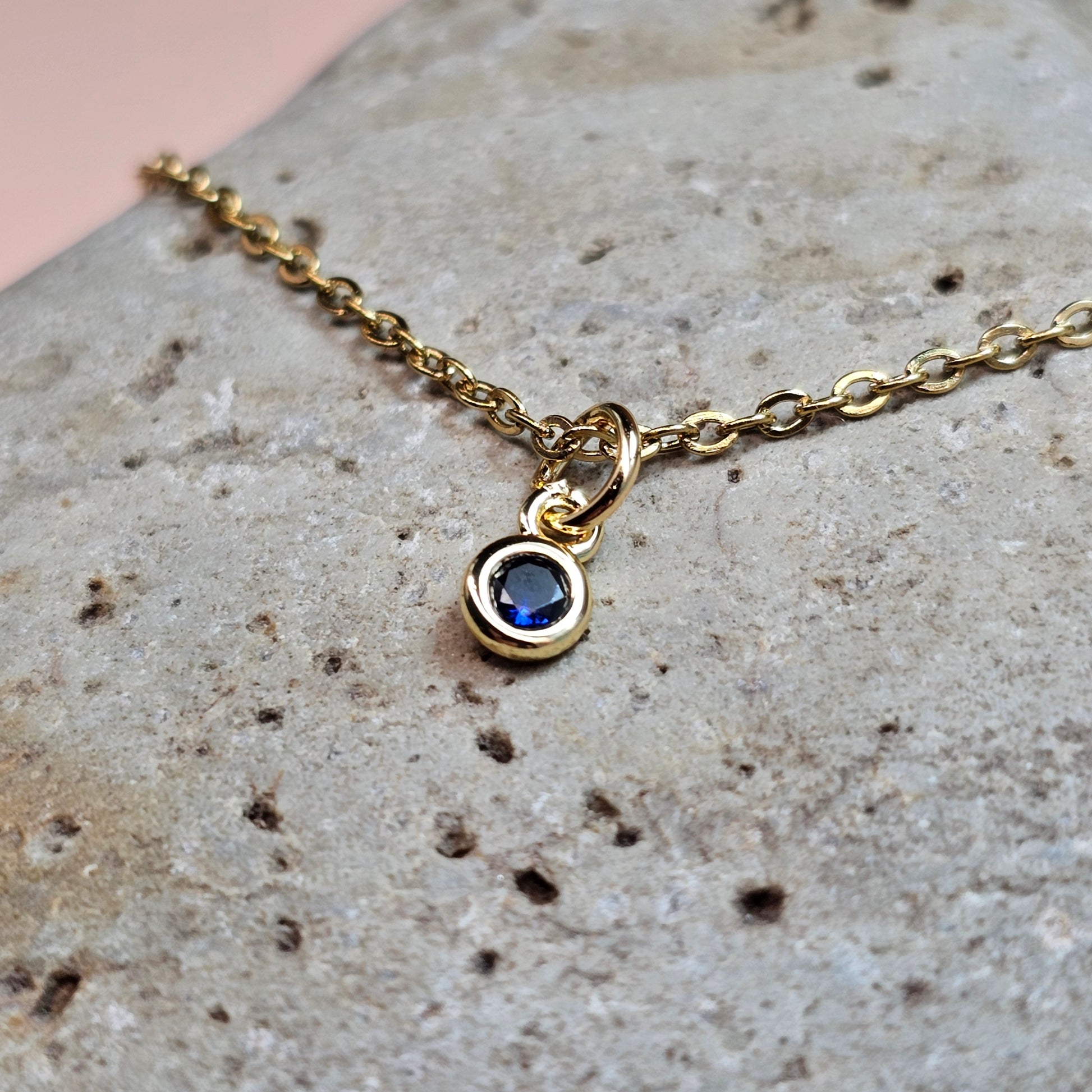 Dainty CZ Solitaire Necklaces | Gemstone Simulant