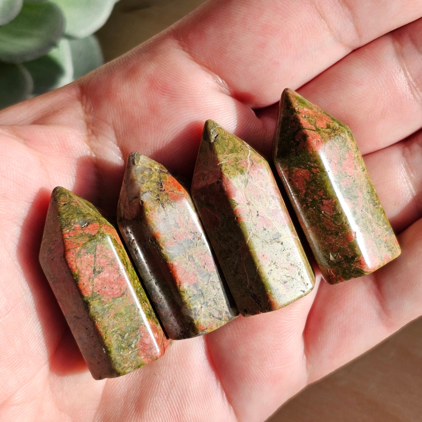 Mini Crystal Towers | Unakite