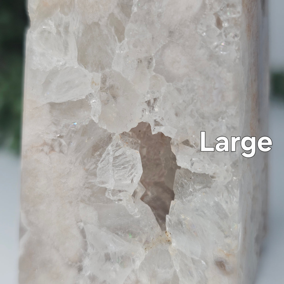 Flower Agate & Quartz Obelisks