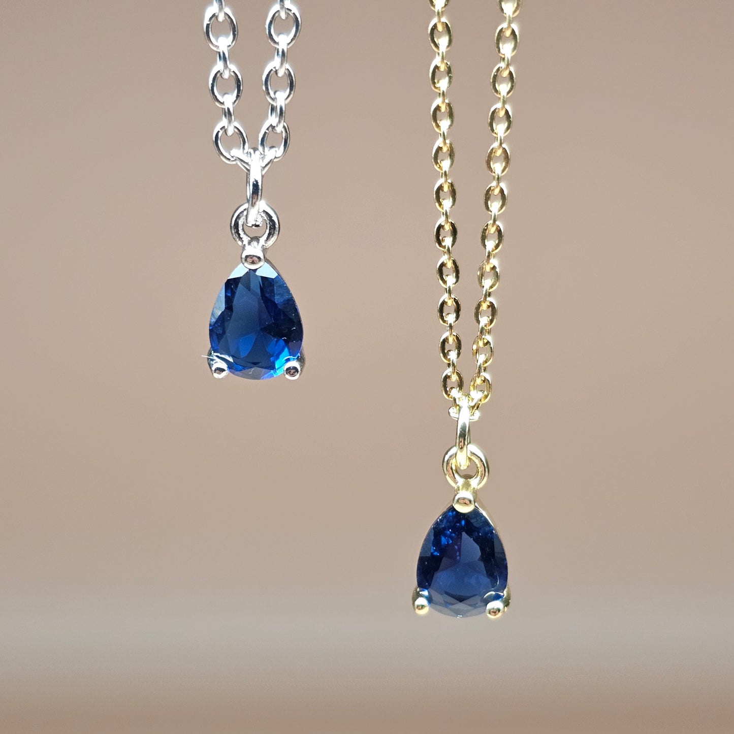 CZ Teardrop Necklaces | Gemstone Simulant