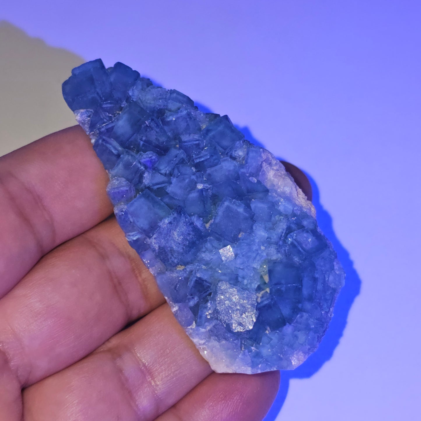Colour-Change Fluorite on Matrix | Specimen B | Green to Blue Daylight Fluorite | UV Reactive | Madagascar