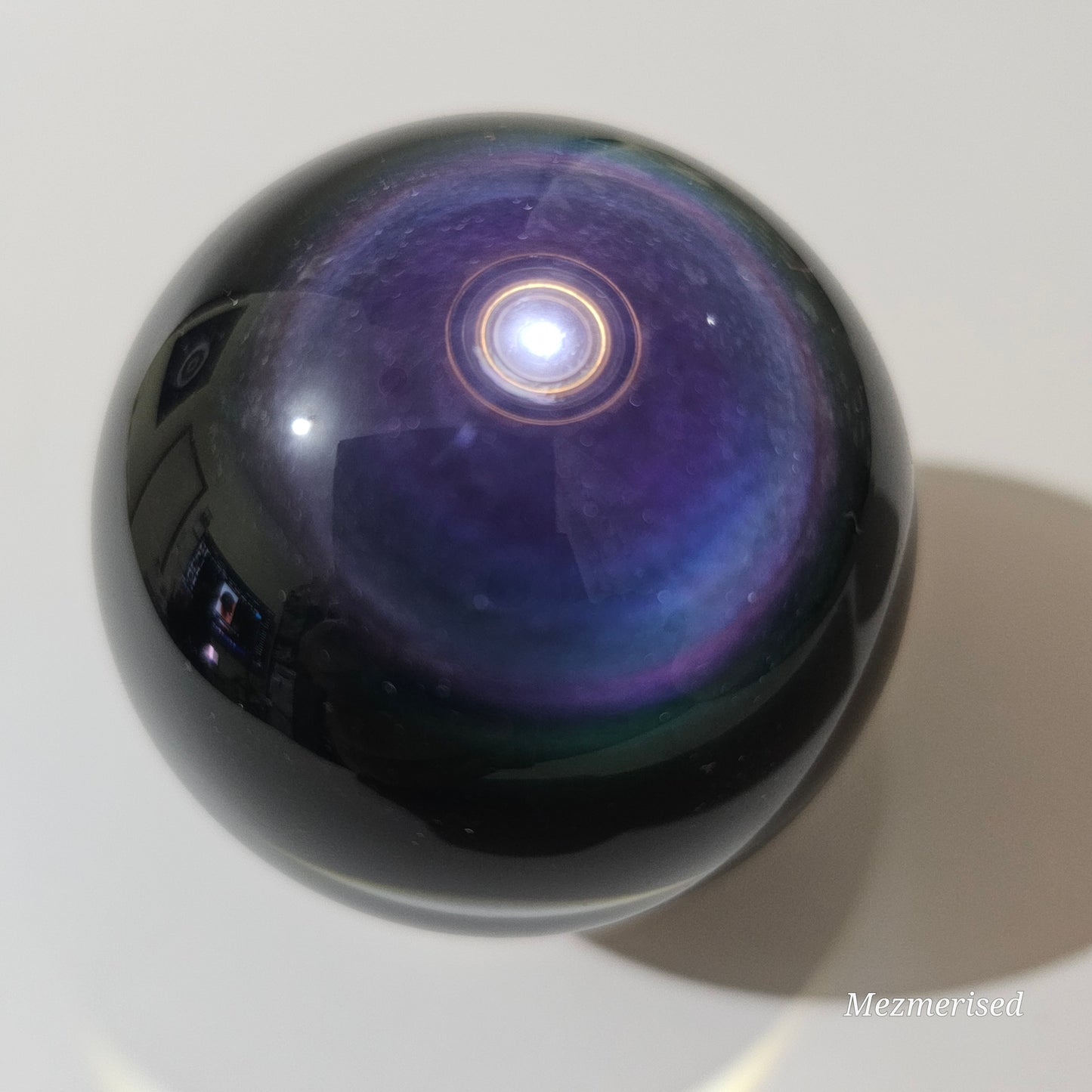 A beautiful Rainbow Obsidian with extraordinary play of colours.