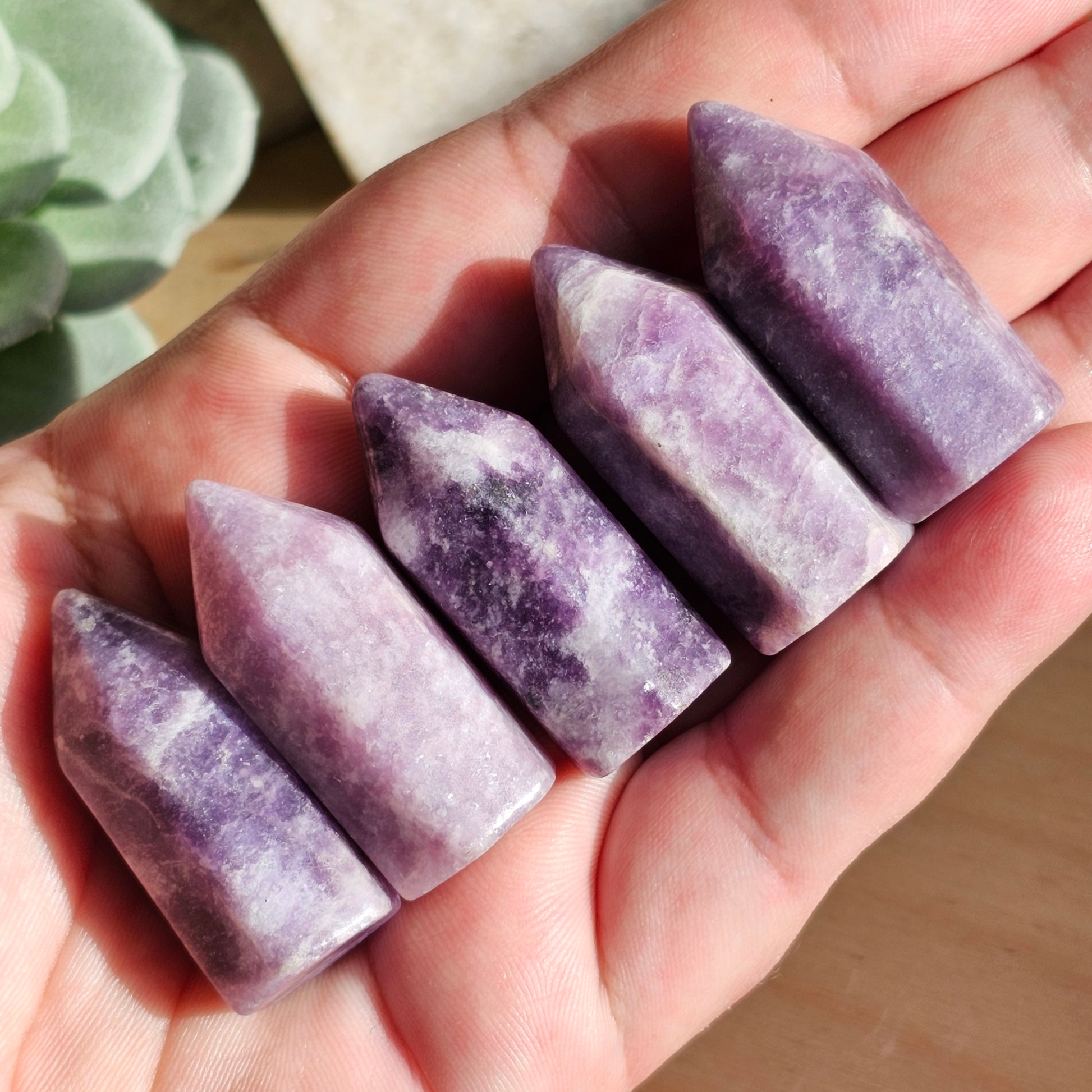 Mini Crystal Towers | Lepidolite
