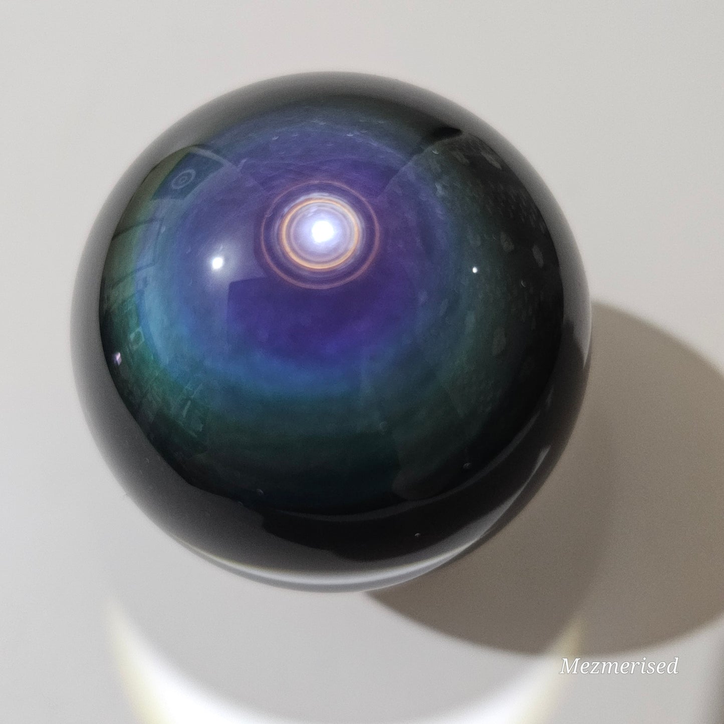 A beautiful Rainbow Obsidian with extraordinary play of colours.