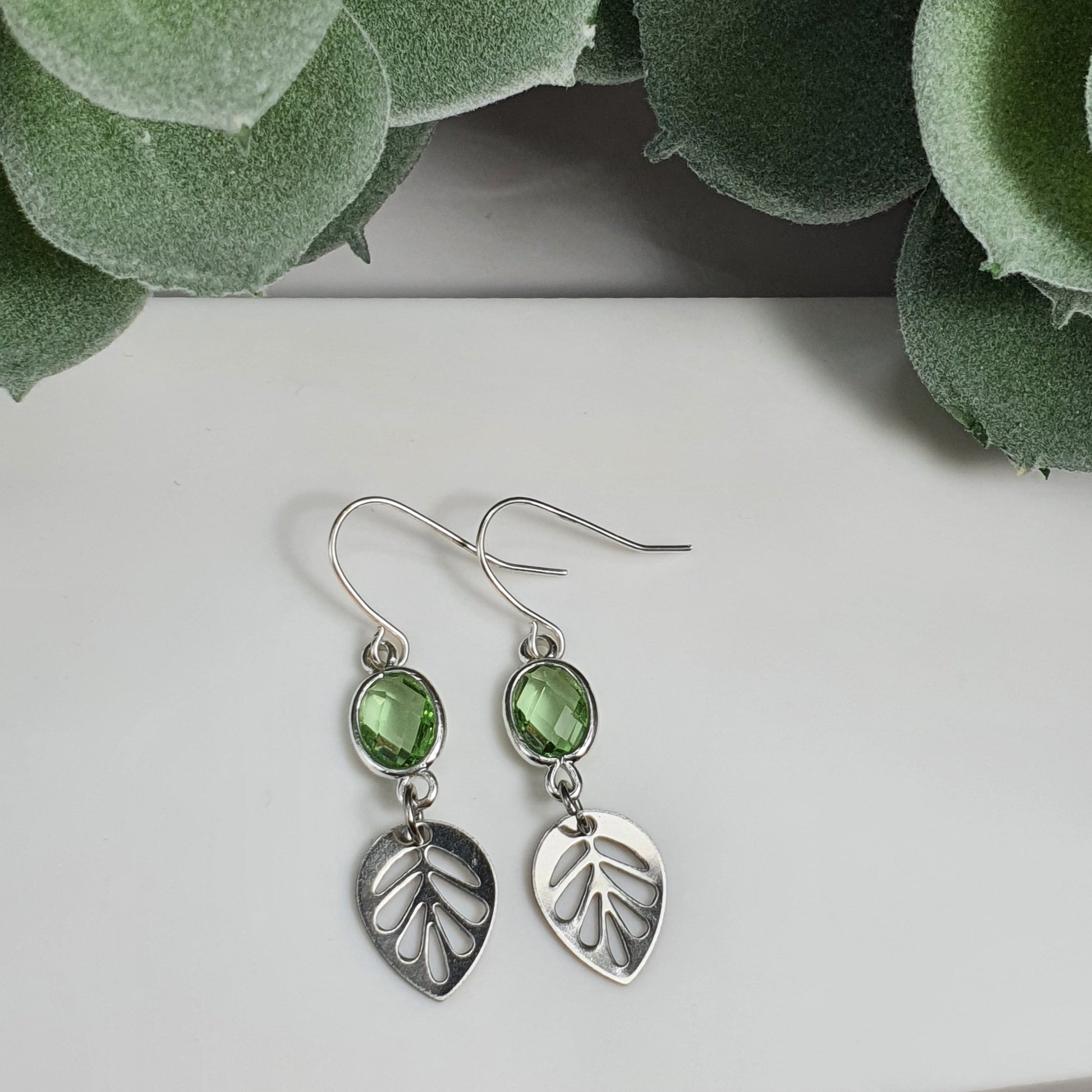 Colourful glass silver leaf earrings | Fashion earrings | Birthday Gifts, Anniversary Gifts, Valentine's Day, Christmas, Easter, Eid, Mother's Day, Diwali, Hannukah, Women's, Girl's, Gifts for her, Gifts for Girlfriend, Gifts for Mom, Gifts for Mum, Gifts for Friend, Handmade Gifts, Handmade Jewelry, New Year's Eve, Graduation, Boho, Hippie, Minimalist, Gemstone, Crystal, Crystal Healing